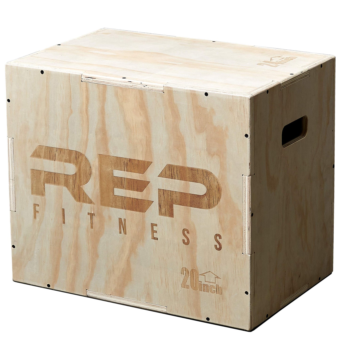 Rep Plyometric Wood Jump Box | CrossFit & Strength Training | 24/20/16 Wooden Step Platforms | Gym & Sports Workouts | Fitness, Exercise, Physical Therapy Equipment | Pro Conditioning Tool