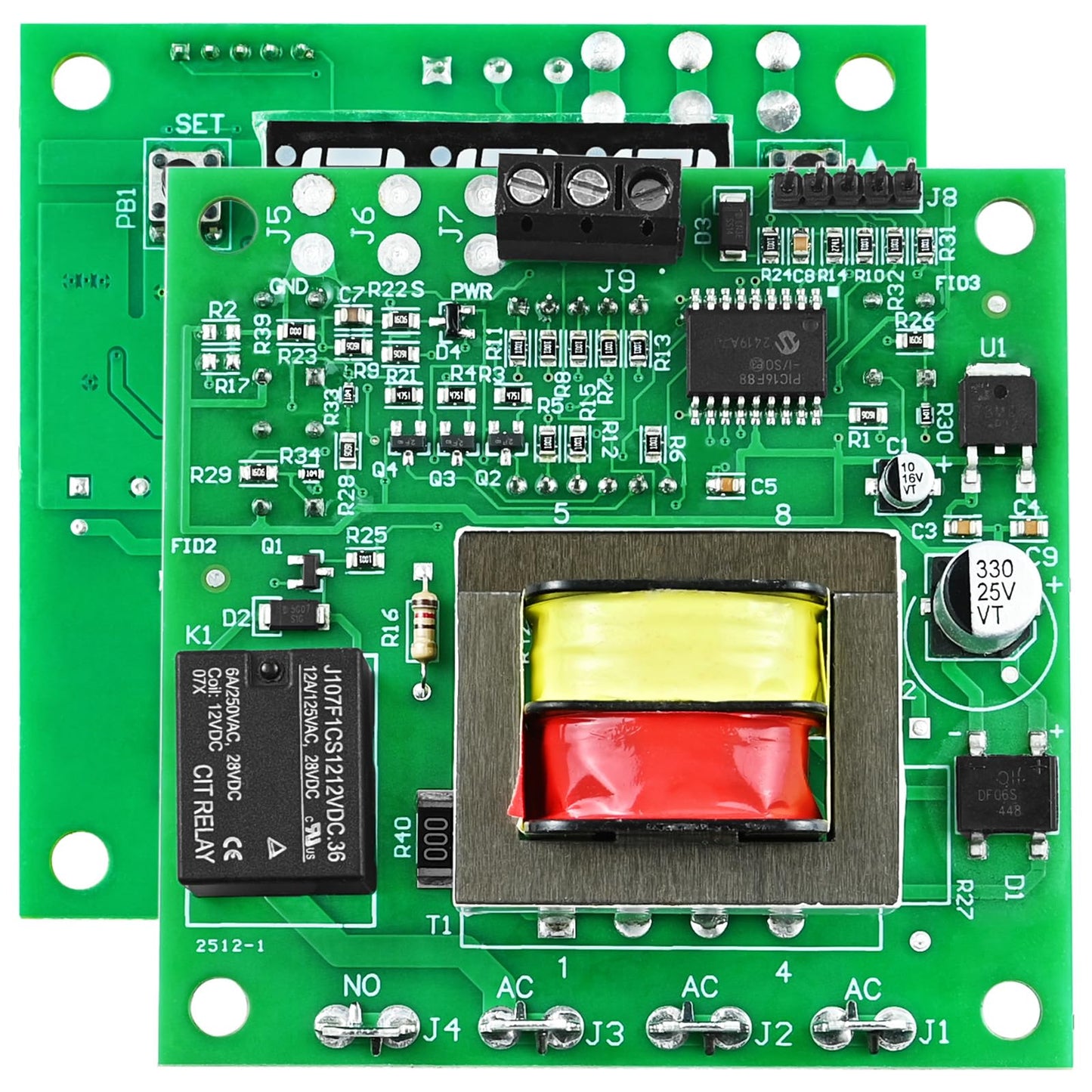 02.01.222A Electronic Control Board Compatible with Hatco 02.01.222A, 120V Digital Thermostat for Commercial Food Warmers