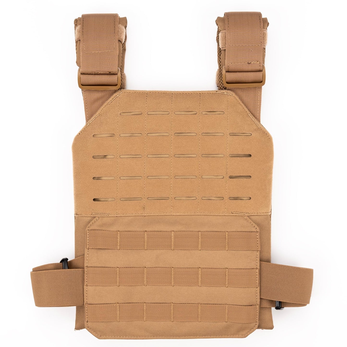 WOLF TACTICAL Simple Weighted Vest Men Womens Weighted Vest for Walking Running Training Rucking Adjustable Weight Vest, Tan