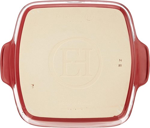Emile Henry Square Baking Dish - 8 x 8 Inch | 2 Qt Capacity, Classic Red Finish