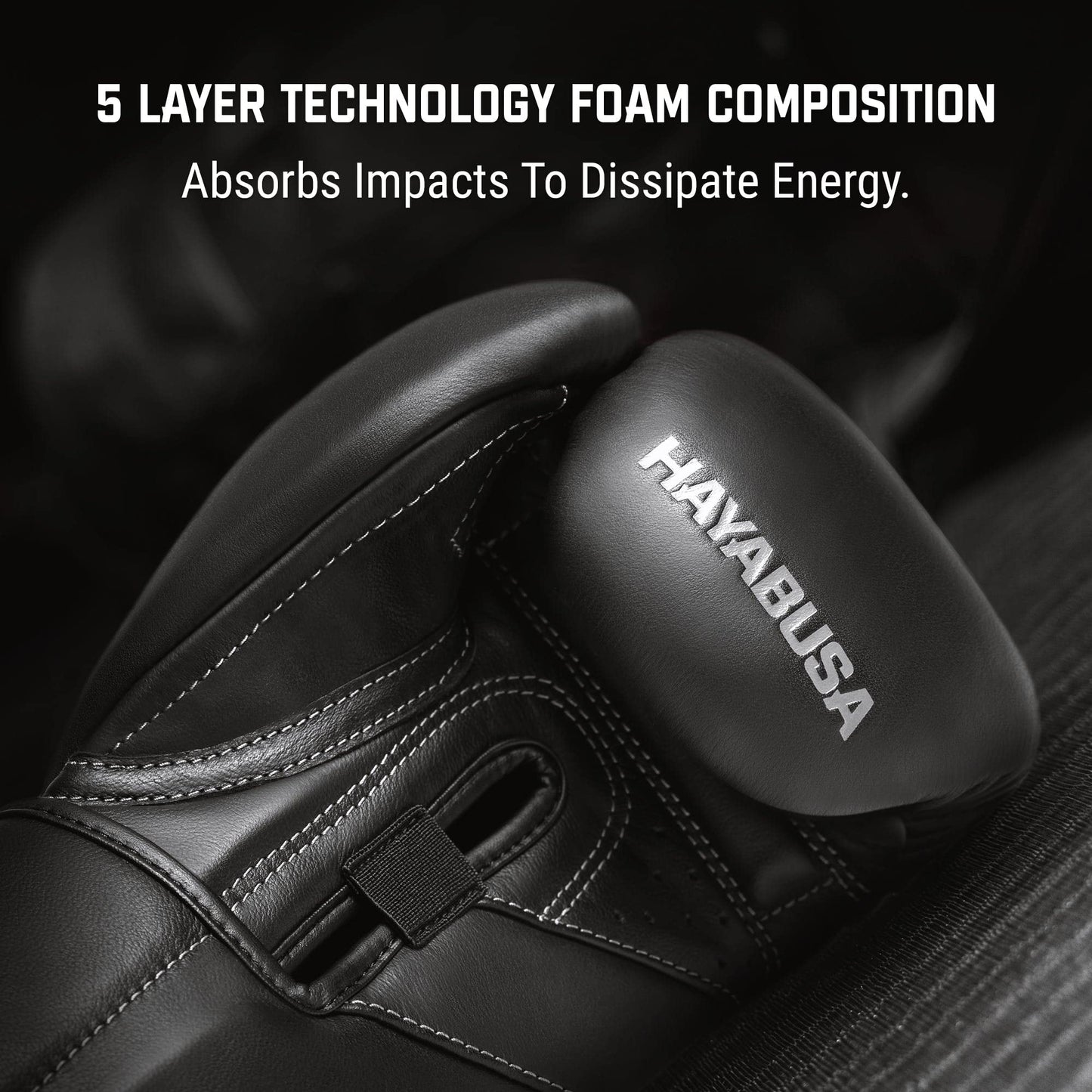 Hayabusa T3 Kanpeki Leather Boxing Gloves Men and Women for Training Sparring Heavy Bag and Mitt Work - Black, 16oz