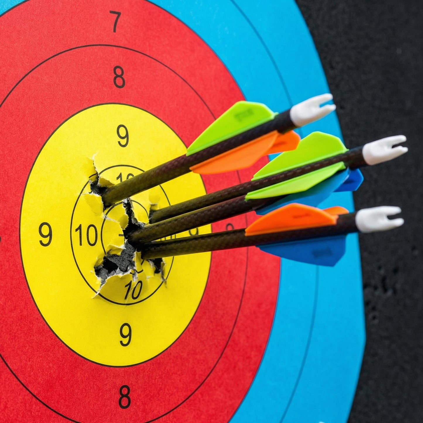 2Pcs 20'' Foam Archery Target, High-Density EVA Archery Targets for Backyard, Archery Target Block with 10pcs Targets Paper, 8pcs Target Pins, Arrow Puller (Foam Target)
