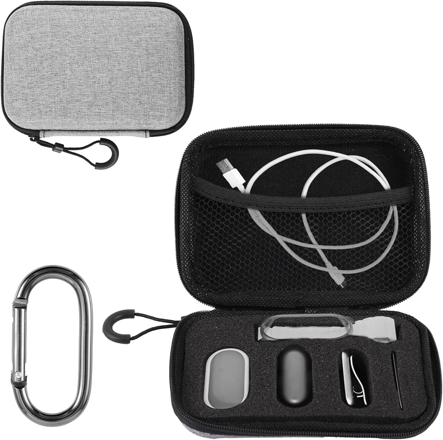 lasuroa Case Cover for PLAUD NotePin AI Voice Recorder, Soft EVA Voice Recorder Carrying Case Portable Protective Cover