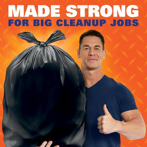 Hefty Easy Flaps 30 Gallon Trash Bags - Durable, Leak-Resistant Design for Easy Disposal