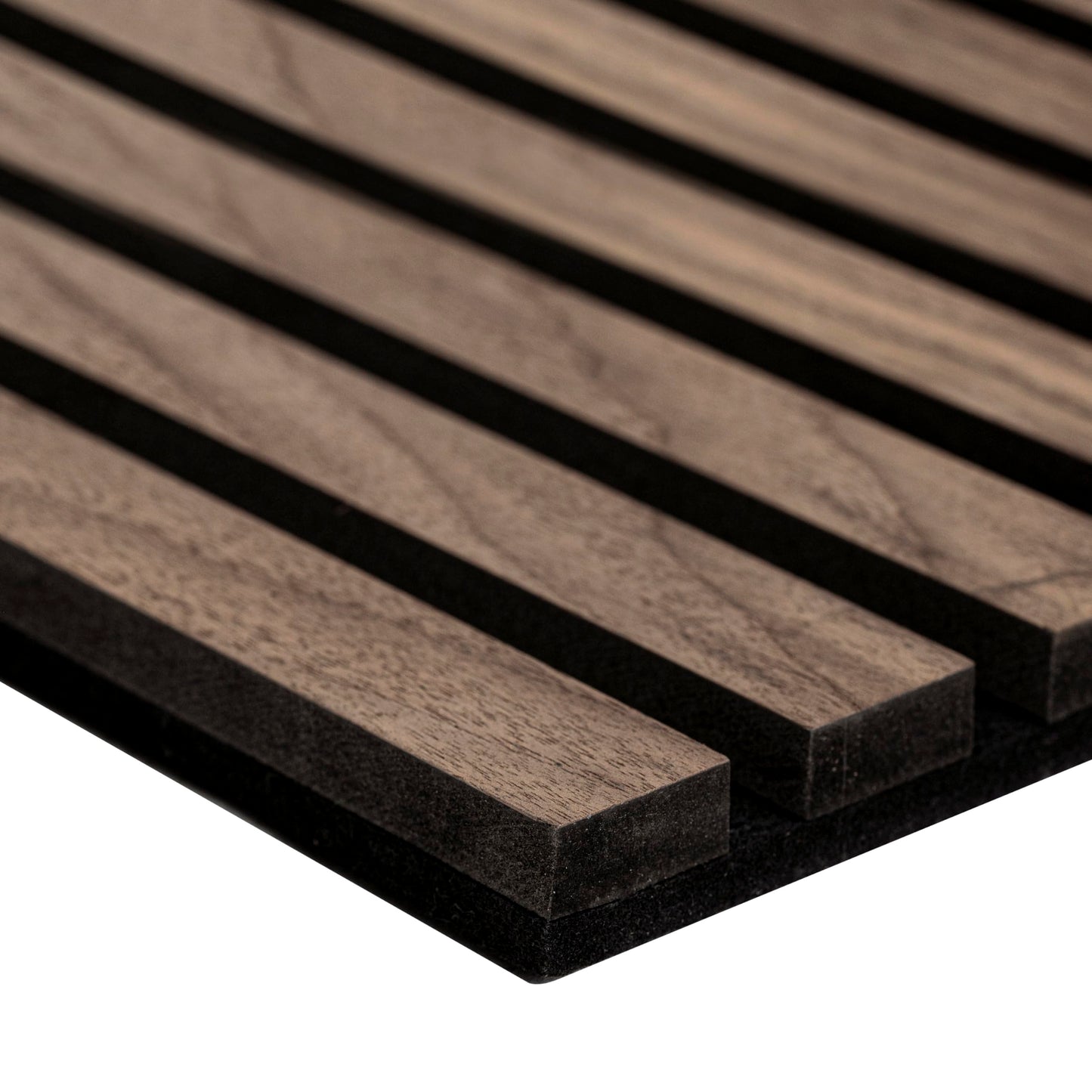 MSI 4-Pack Acoustic Wood Slat Wall Panels for Interior Decor, 3D Fluted Sound Absorbing Wood Paneling for Accent Wall Ceiling Kitchen Living Room Bedroom, Eco-Friendly MDF - 9.5 in. x 94.5 in. - Tawny