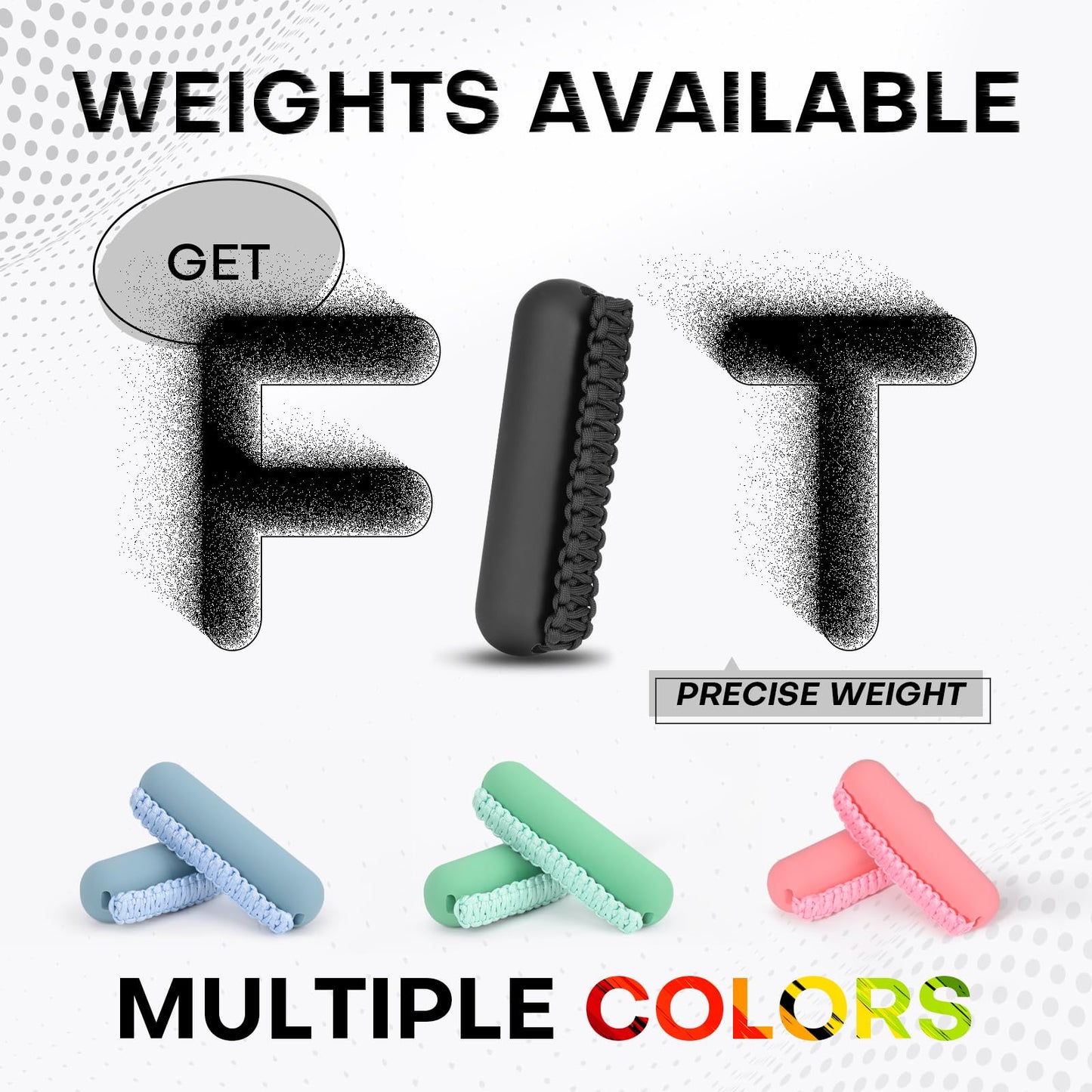Hikeen Hand Weights Set for Women Men, Soft Dumbbells of 2 (1lb Each), Walking Weight with Hand Strap for Aerobics, Jogging, Running(Black,2lb sets)