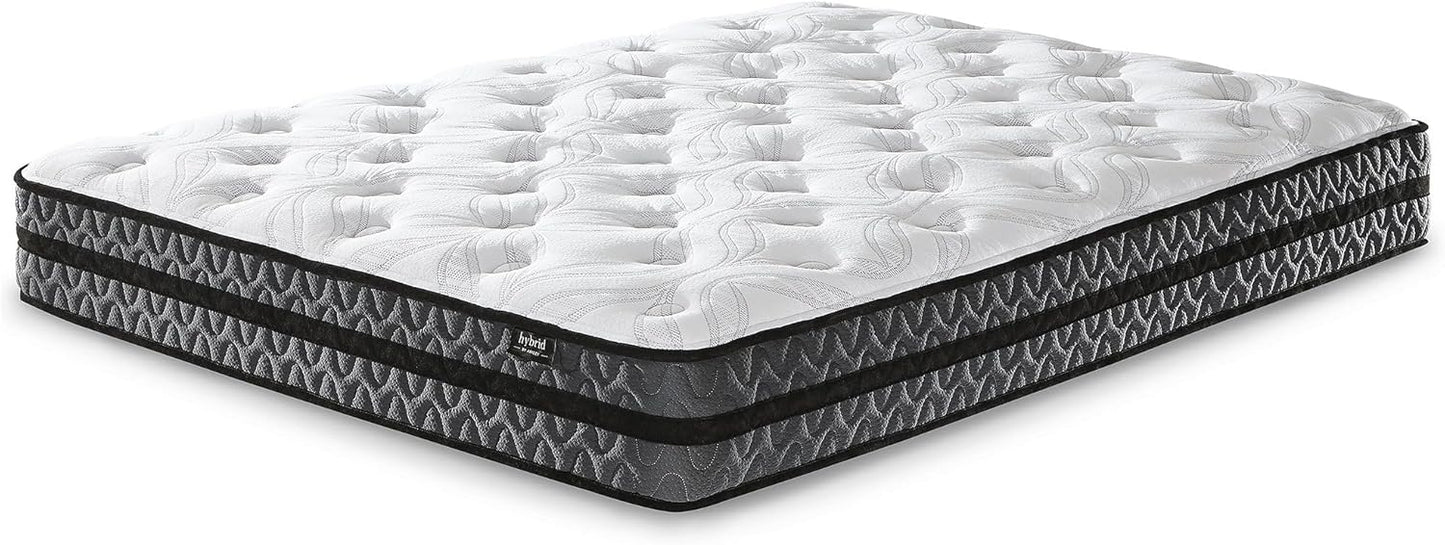 Signature Design by Ashley 10-Inch Hybrid Gel Memory Foam Mattress - Medium Firmness for Pressure Relief & Lumbar Support | Full Size