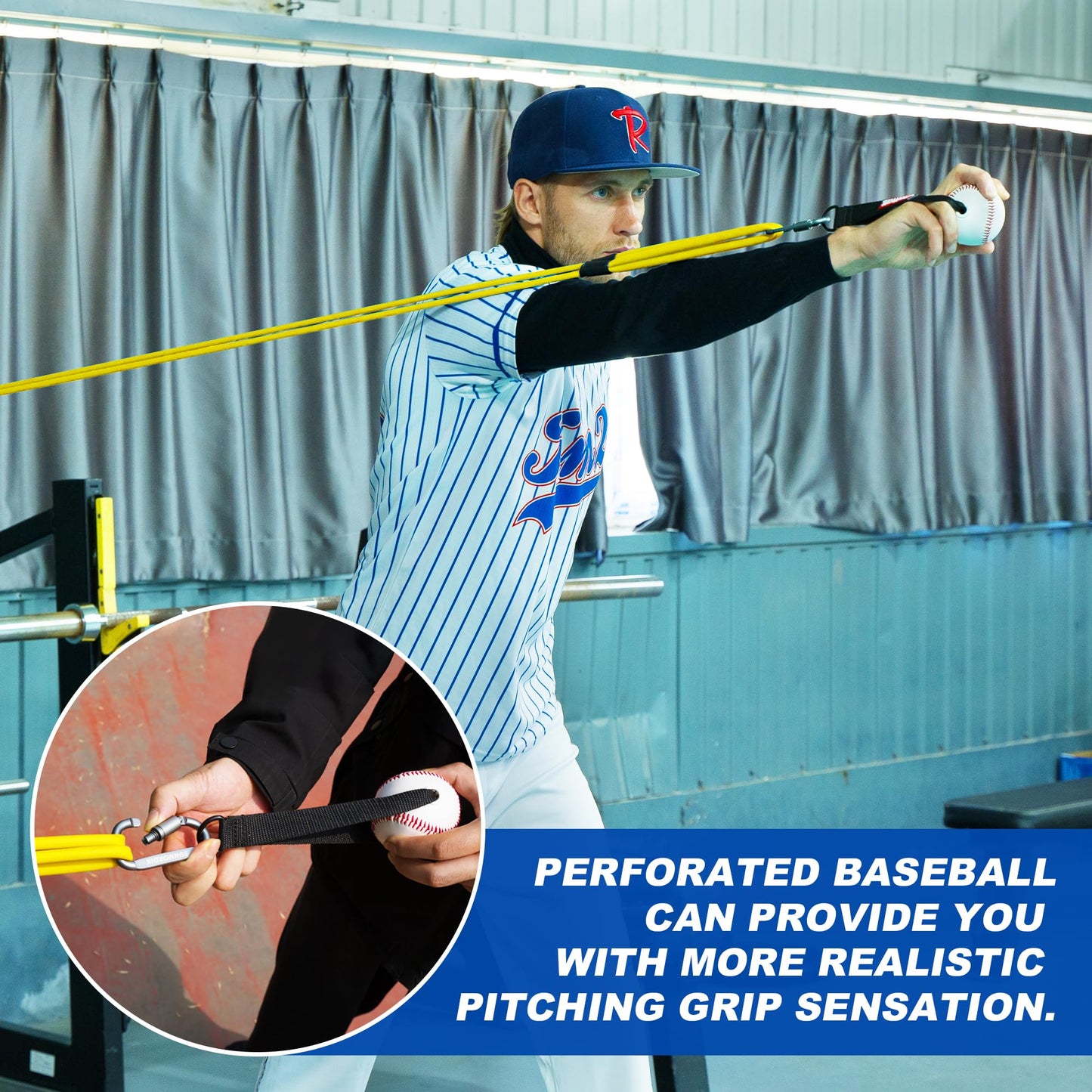 SunNordik Resistance Bands for Pitchers, Baseball & Softball Training Equipment for Improving Arm Strength & Pitching Training, Baseball Pitching Bands for All Skill Levels