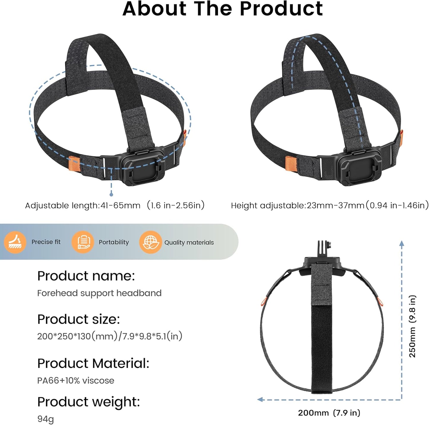 STARTRC PHOTO 6, Magnetic Camera Head Mount for DJI, Quick Release Head Mount for DJI Action Anti-Slip Stable