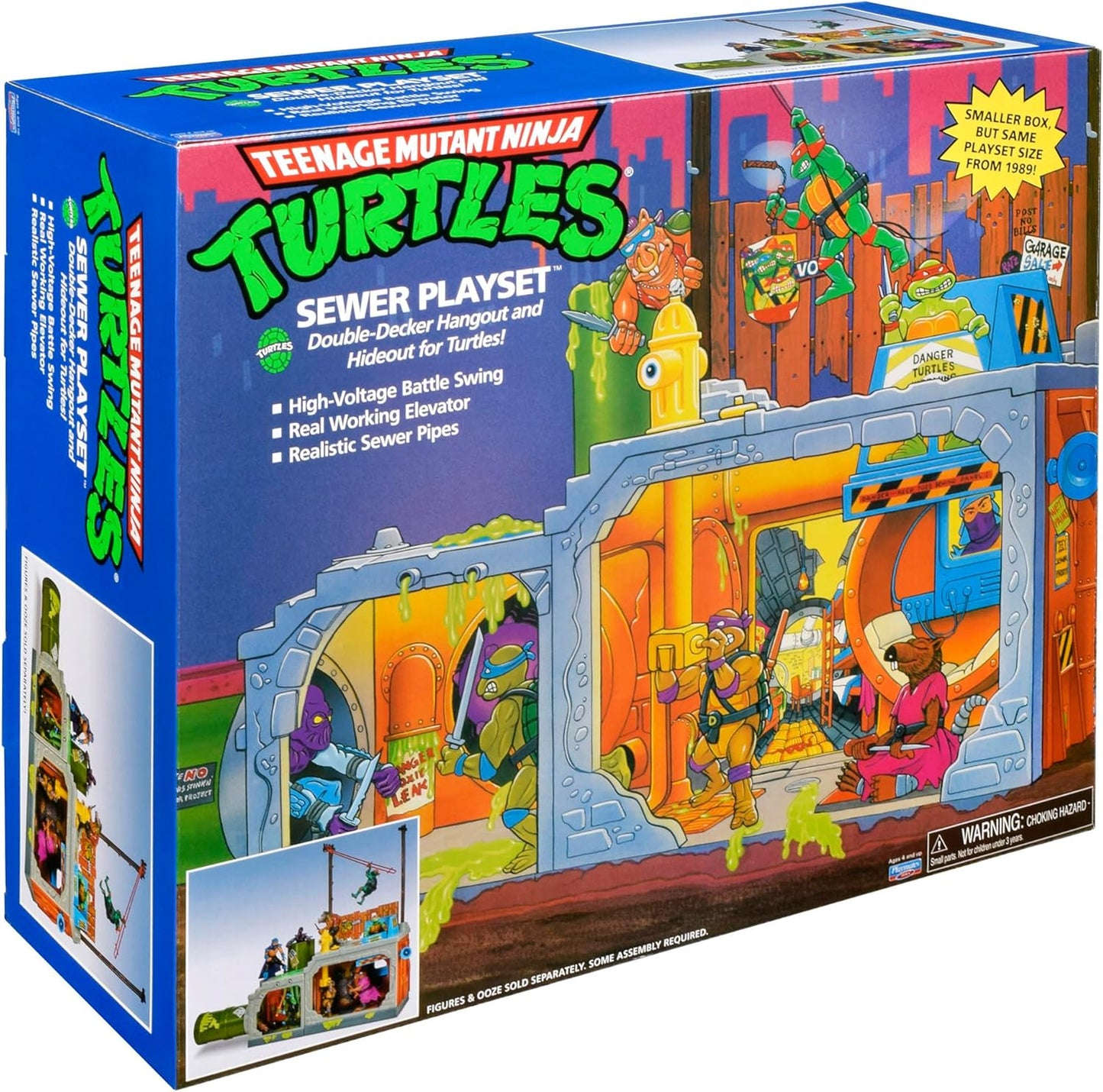 Playmates Toys Teenage Mutant Ninja Turtles Classic Sewer Playset - Fun Interactive Design