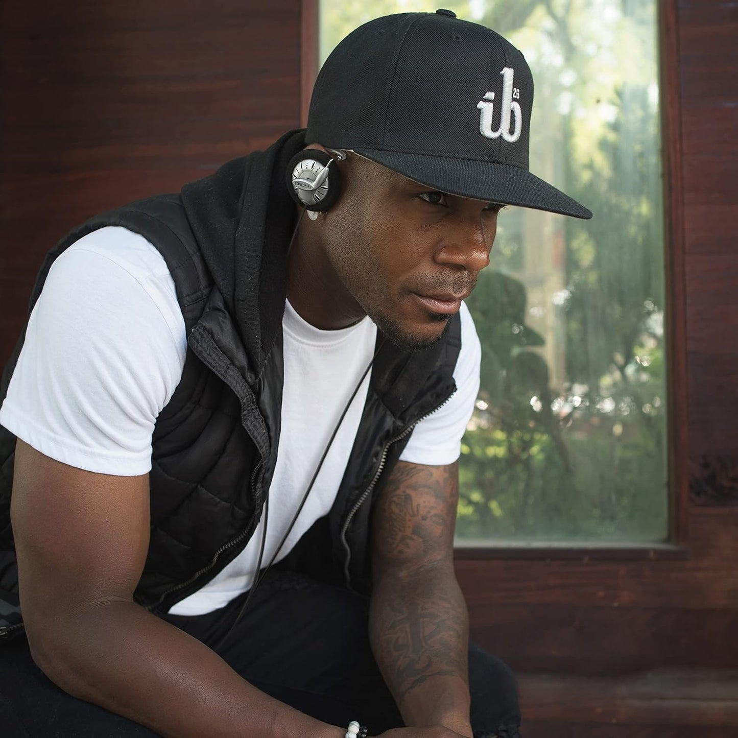 KSC75 Koss Portable On-Ear Clip Headphones, Retro Style, Ultra Lightweight, Silver and Black