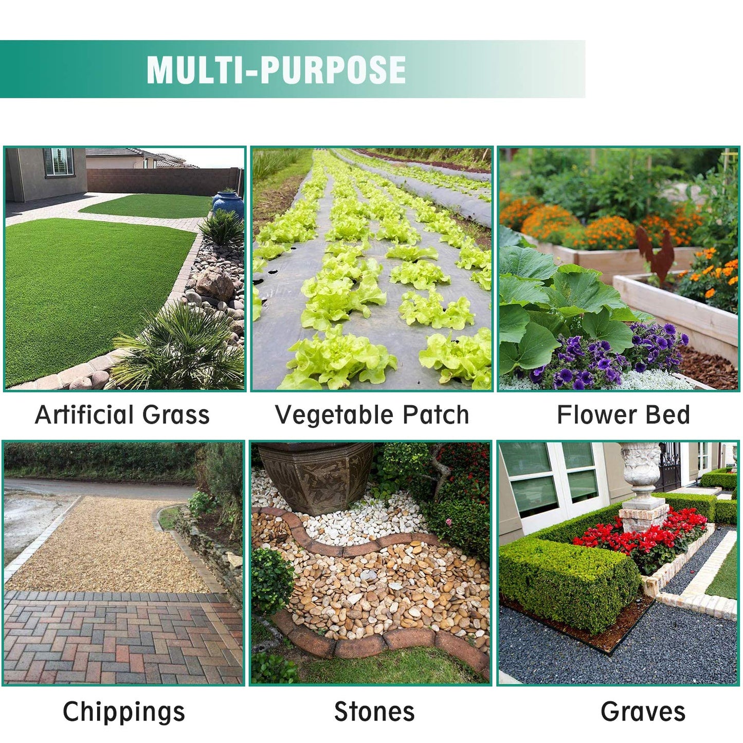 Snail 6ft x 100ft Weed Barrier Landscape Fabric Premium 5oz Pro Heavy Duty Ground Cover Anti-Weed Gardening Mat High Permeability Easy Setup Commercial Outdoor Weed Mat