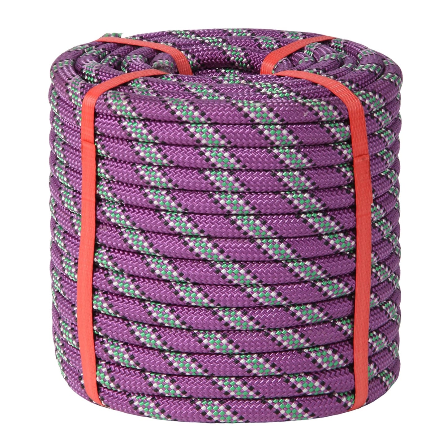 Arborist Rope Tree Climbing Rope(1/2 Inch x 100ft) 48 Strands Bull Rope for Construction Climbing Swing Sailing