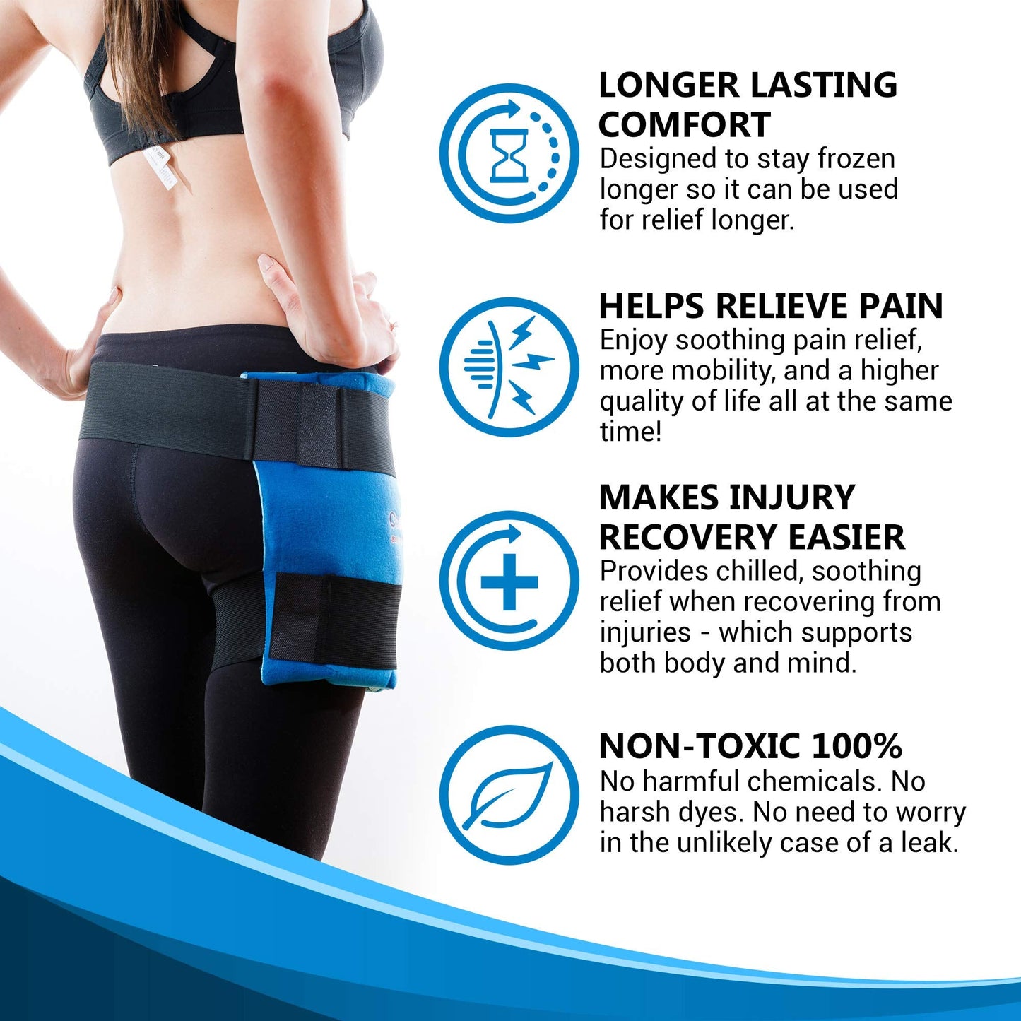 Cool Relief Soft Gel Hip Ice Wrap