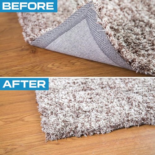 Gripper | Double-Sided Anti-Slip Rug Tape - 12-Pack for Hardwood Floors & Tiles, Prevents Sliding
