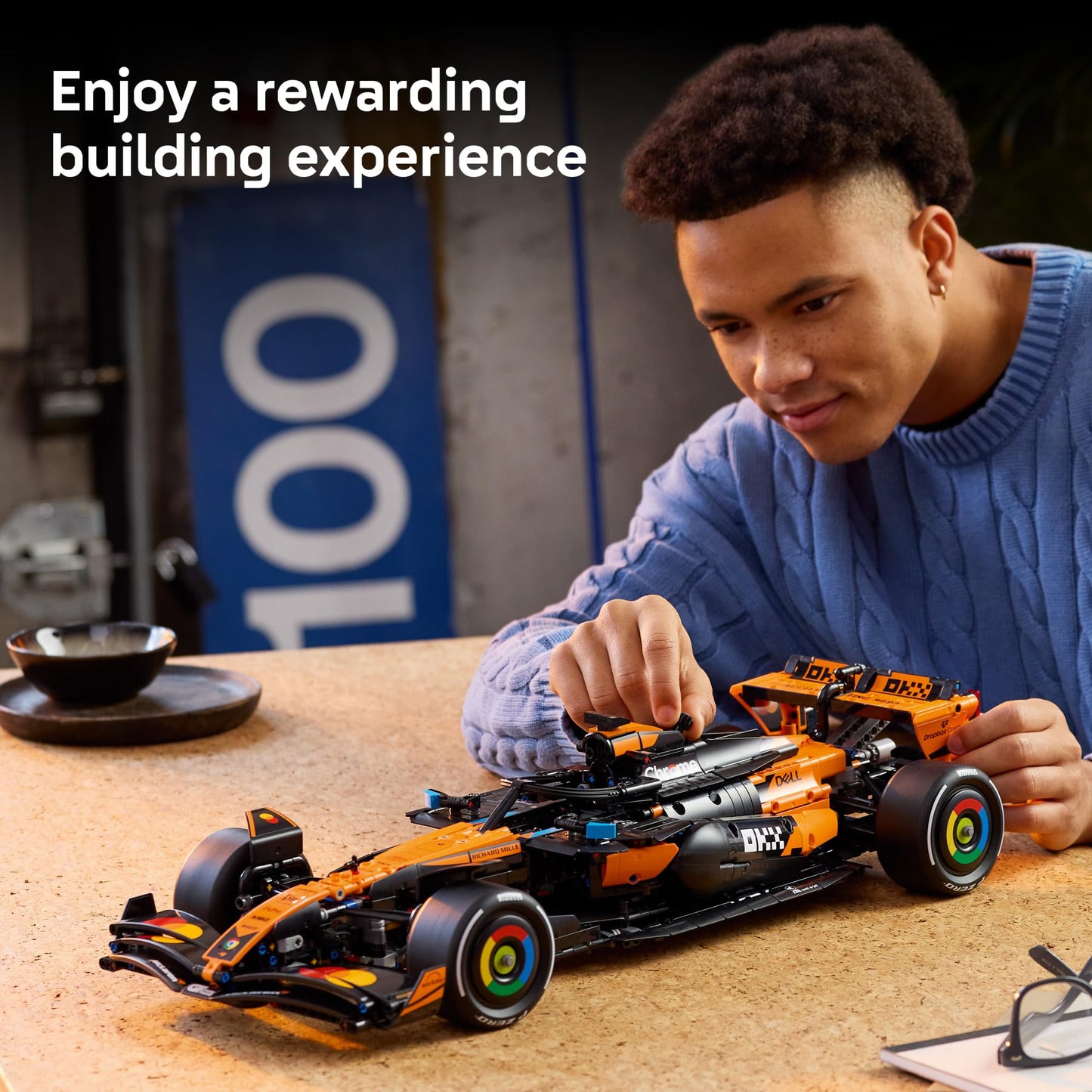 LEGO Technic McLaren MCL39 F1 Car Building Set for Adults - Room or Office Decor for Men & Women, Ages 18+ - Gifts for Fathers Day - Authentic Details - 42228