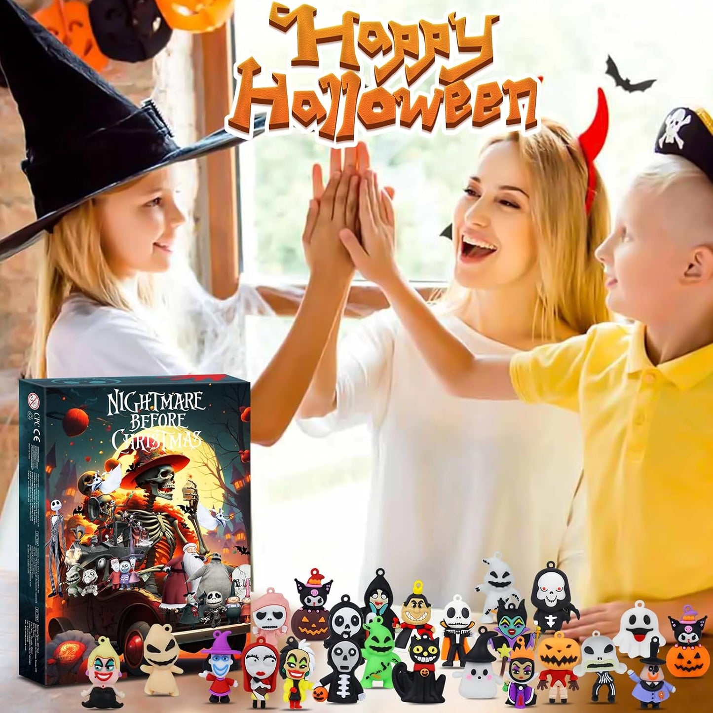 Nightmare Christmas Advent Calendar 2025 - 24-Day Countdown with Classic Dolls & Collectible Figures for Kids