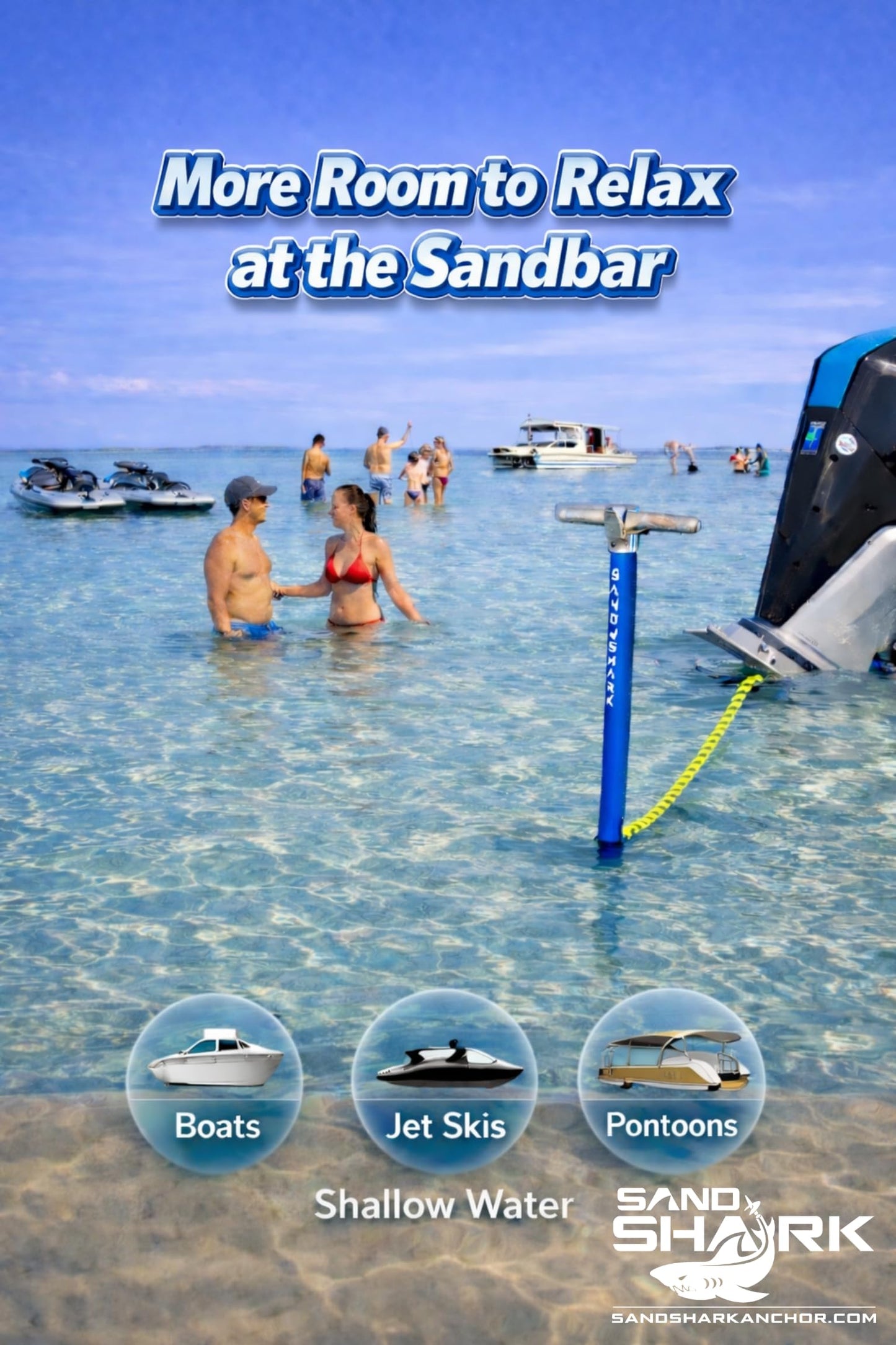 SandShark Premium Anchor Bungee Dock Line. Boat Accessories Anchor Line Absorbs Shock to Anchors and Docks w/Stainless Steel Clip - Neon Green - 7-14ft