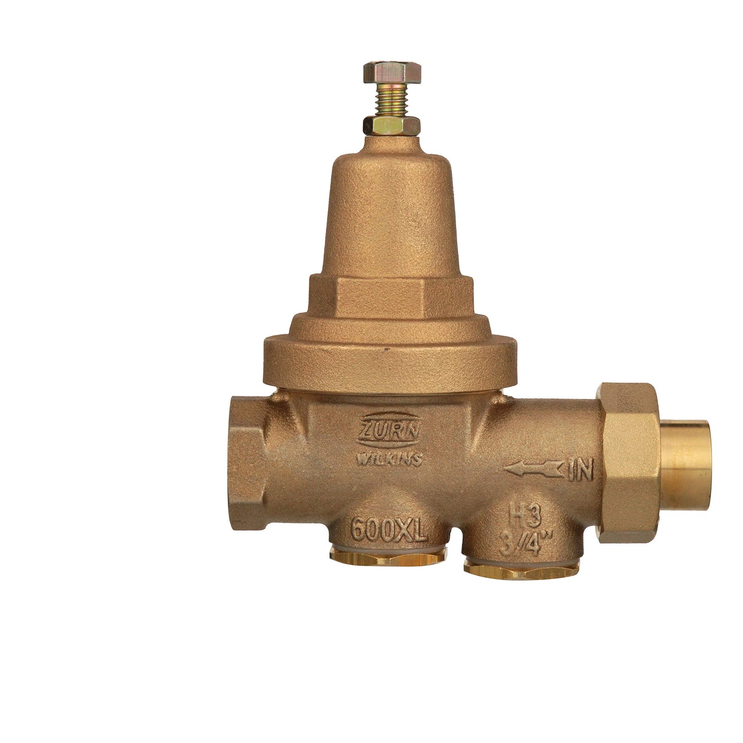 Zurn Wilkins 34-600XLC 3/4" 600XL Pressure Reducing Valve with cop/ Sweat Connections