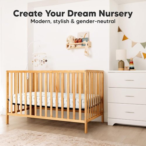 KeaBabies Fitted Crib Sheets - Soft Bamboo Viscose Cotton, 52x28 Standard Size, Gender Neutral, 2-Pack