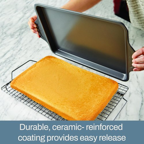 All-Clad Pro-Release Nonstick 9x13 Inch Baking Sheet - Oven Safe Up to 450°F | Versatile Cookie & Muffin Pan
