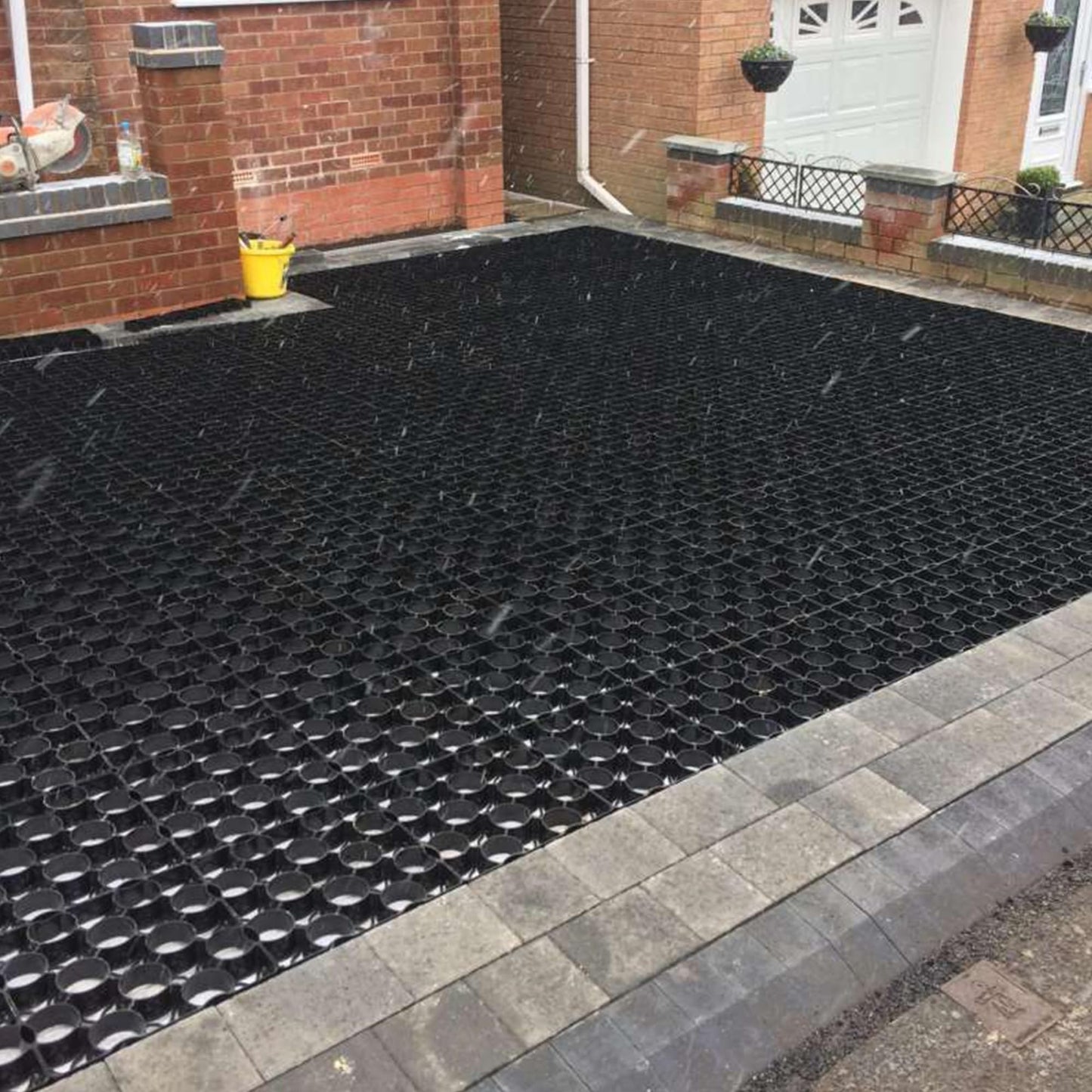 RTOWERM 2 Inch Thick Gravel Stabilizer Grid Mud Slope Control Driveways Grids Various Size Options Grids-Geocell Various Size Options Ground Grid for Landscaping Parking Lots Garden (Color : W X L,