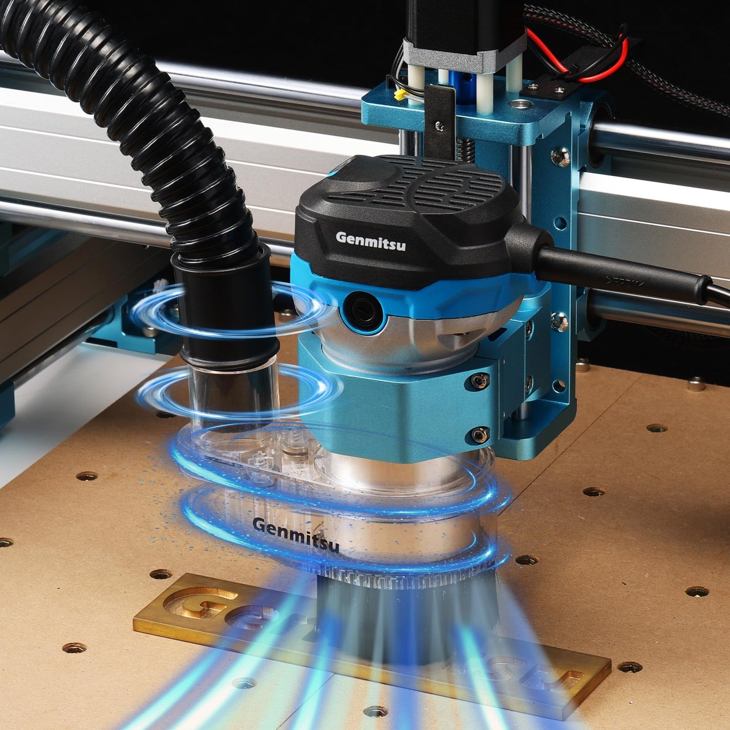 Genmitsu CNC Router Machine PROVerXL 4030 for Wood Metal Acrylic MDF Carving + 65mm & 69mm CNC Dust Shoe