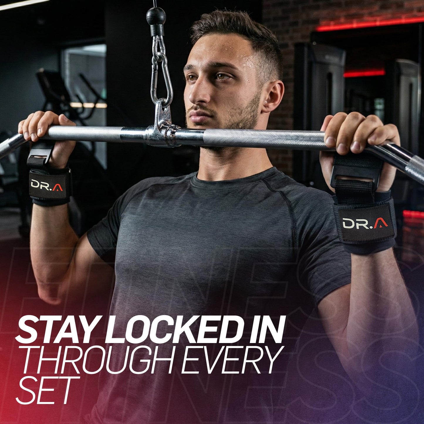 Doctor Developed 3-in-1 Lifting Straps, Hooks & Wrist Wraps - Switch Between Modes in Seconds - Heavy Duty Grips for Deadlifts, Pull-Ups, Shrugs, Rows, Bench Press & Squats (Pair, Black)