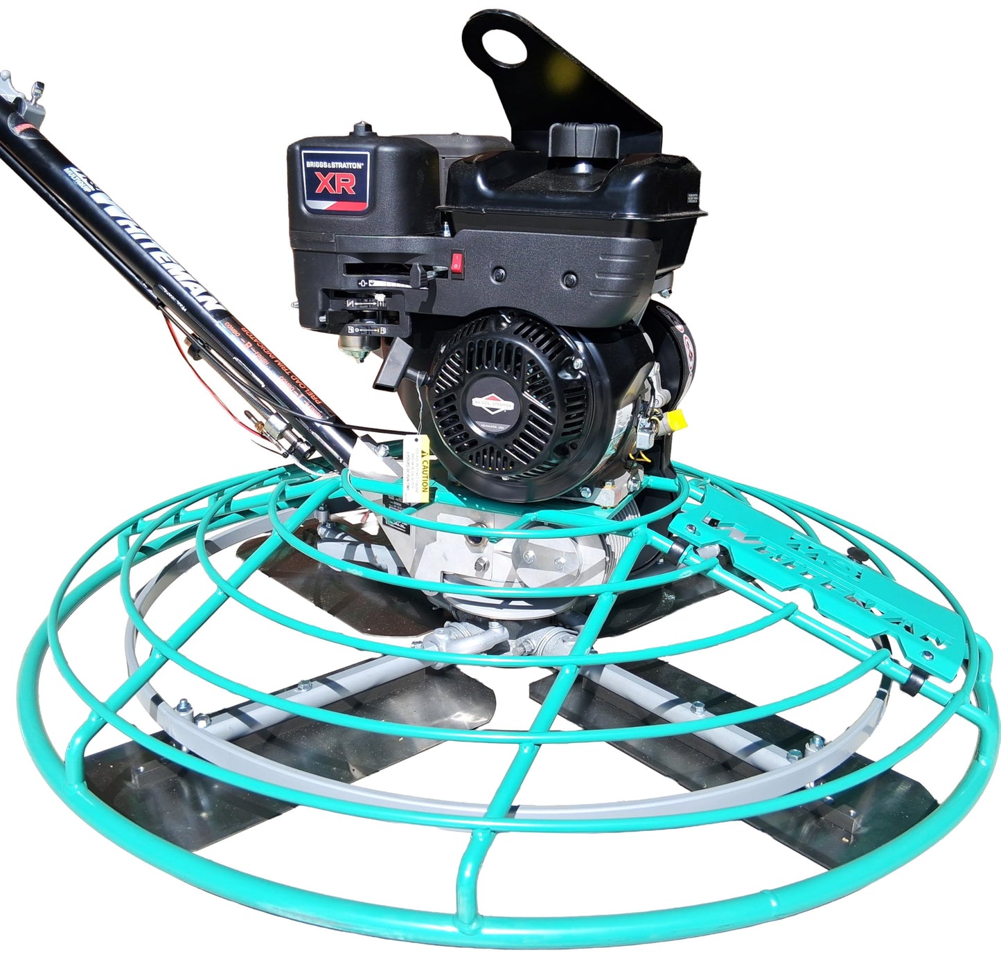4-blade, 46", XR 1450 Engine, 9.0 HP, Min 60-130 Max RPM blade speed, With QXH QuickPitch Handle, Multiquip Whiteman B46B90 Walk Behind Power Trowel