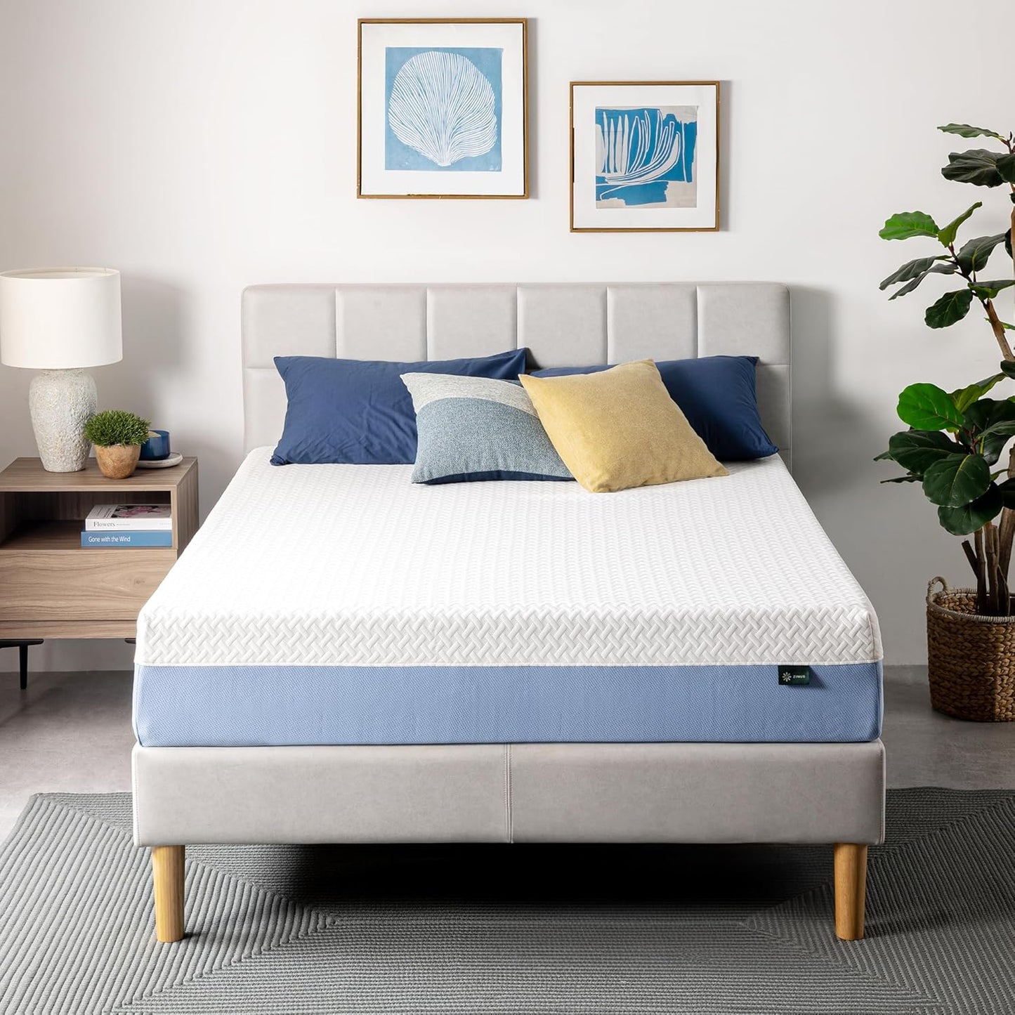 Zinus 10 Inch King Memory Foam Mattress - Cooling Comfort, Fiberglass-Free, Medium Feel, Safe Materials
