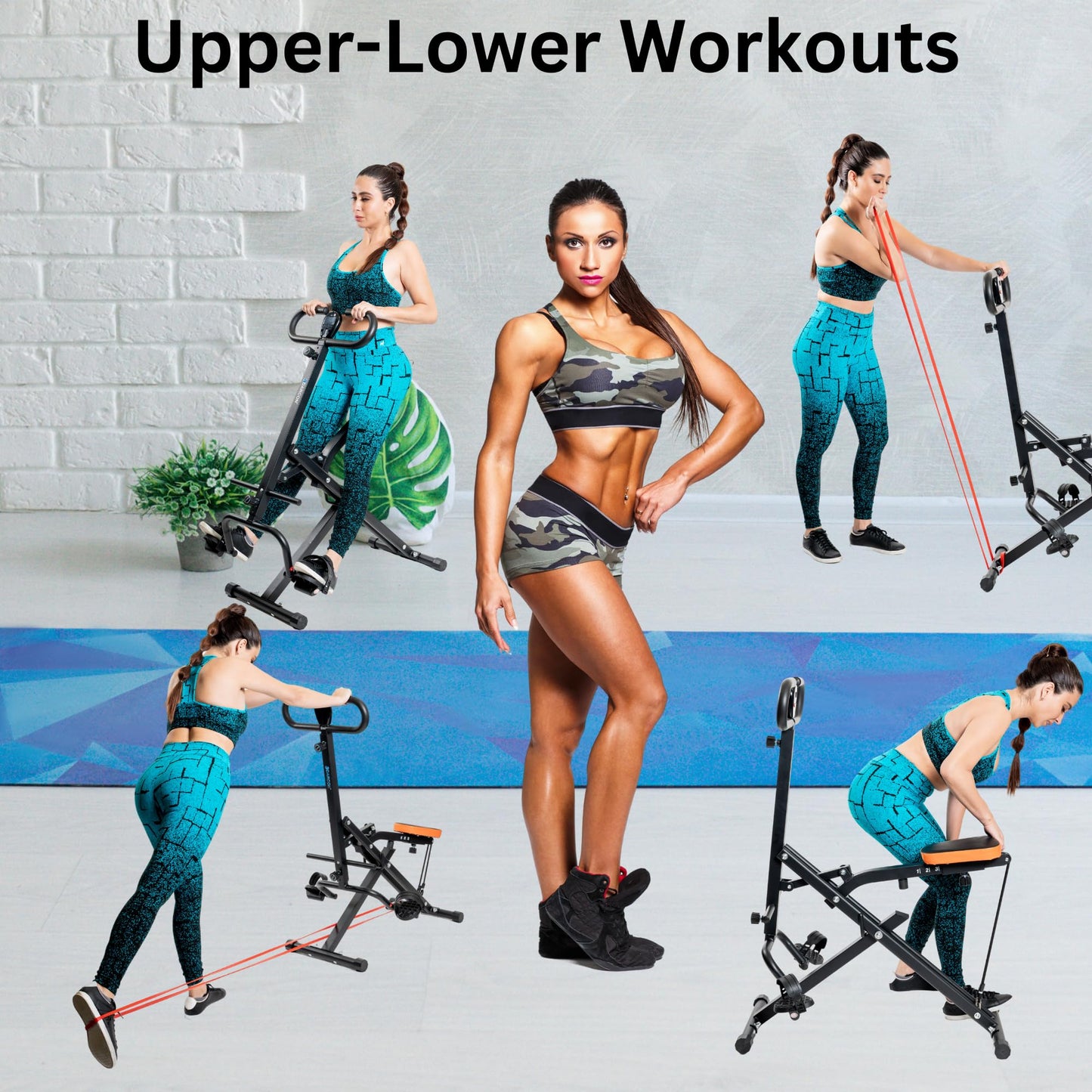 DARCON Squat Machine for Women - Deep Squat Rowing Machine for Abs - Home Workout Equipment for Women-Men, Power Rider Row Squat for Glutes, Legs and Full Body Workouts