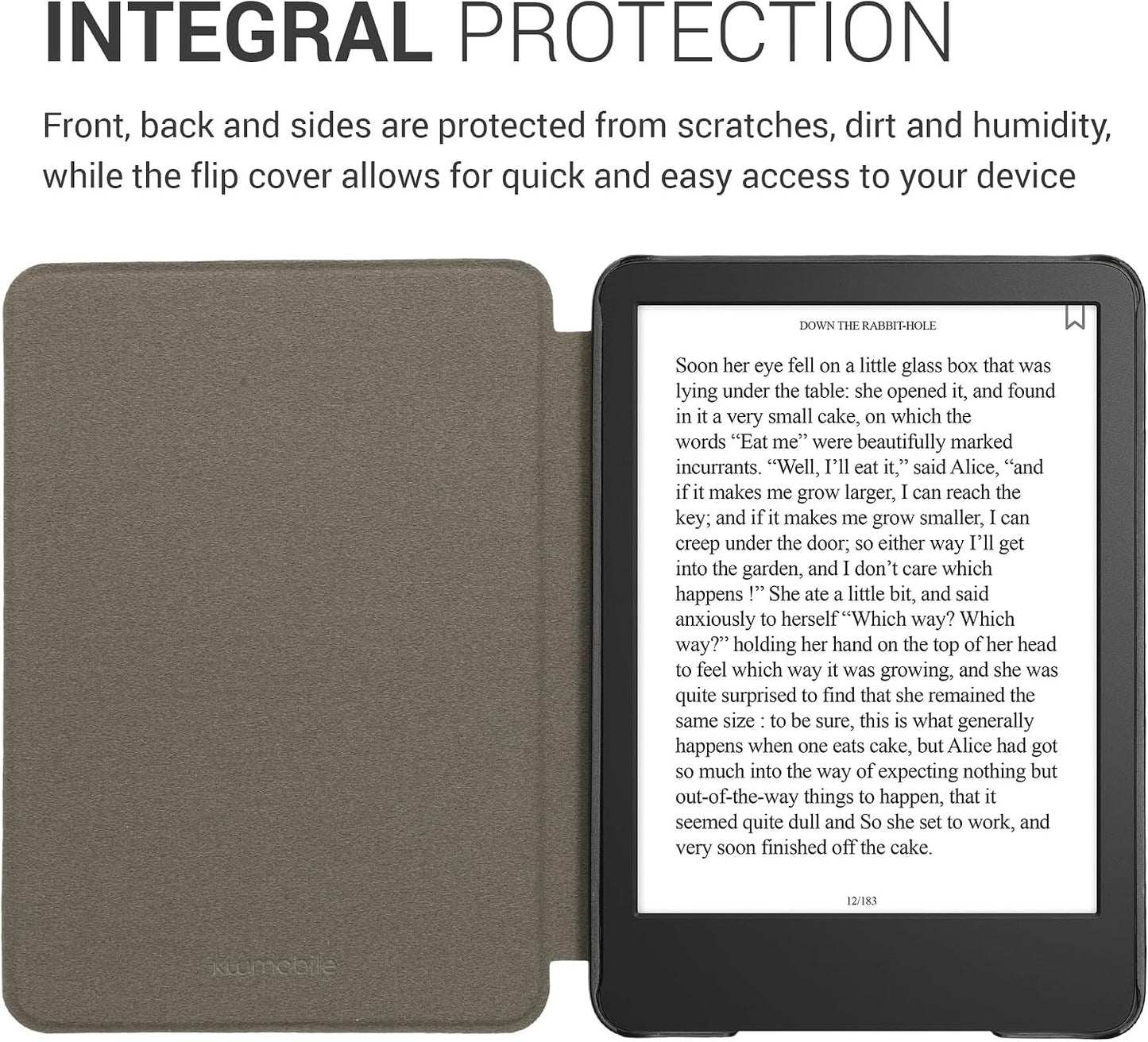 kwmobile (2022/2024) Summer Cork Case Compatible with Amazon Kindle - Book Style Protective e-Reader Flip Cover Folio