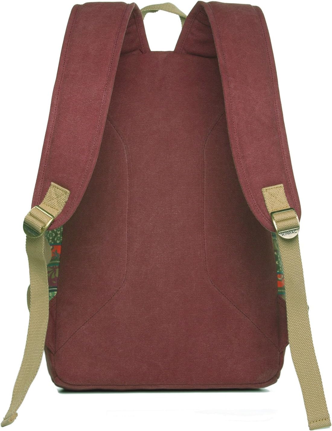 Kinmac Backpack Backpack Canvas with Massage Cushioned Straps,Travel Outdoor (Wine-Bohemian)