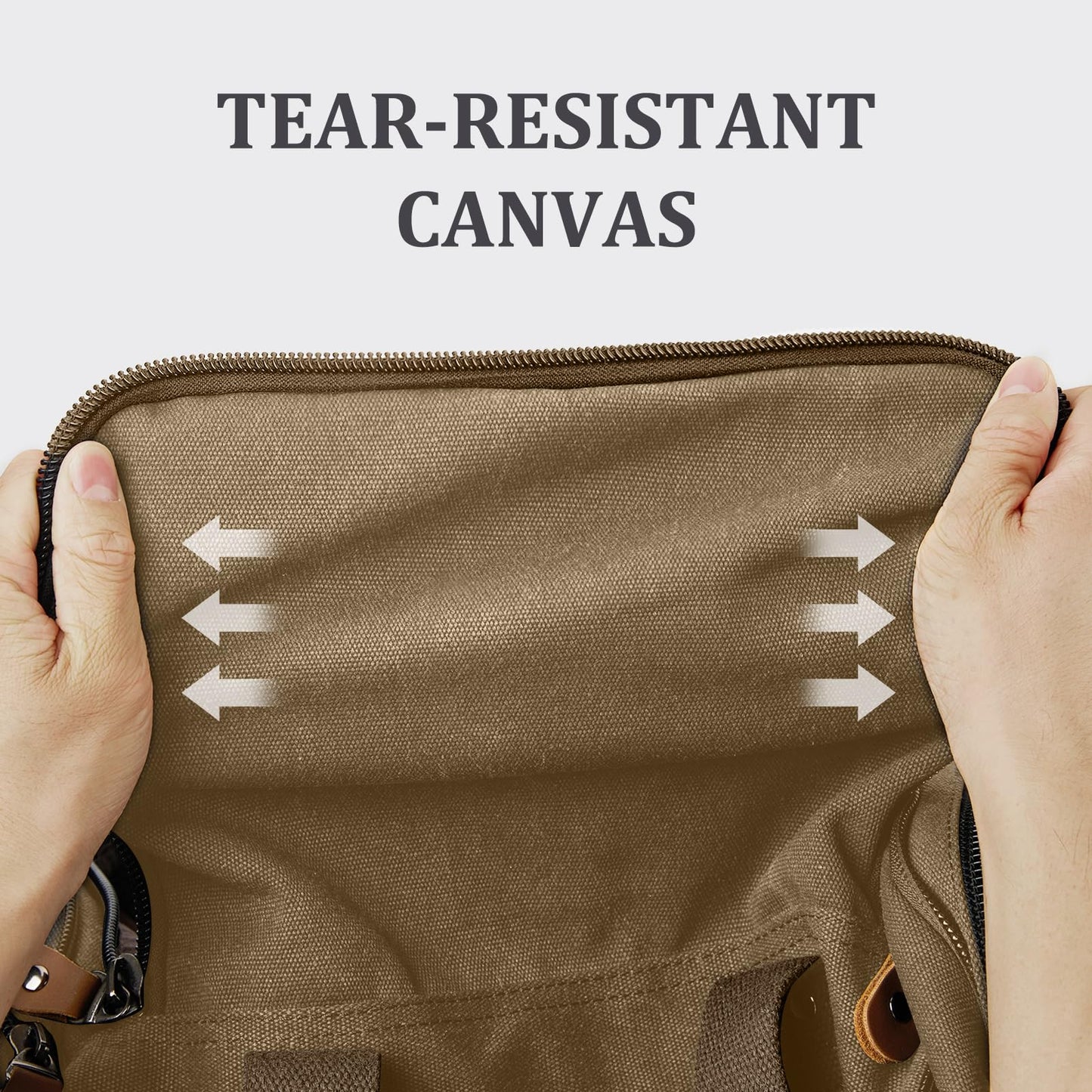 Gonex Canvas Duffle Bag for Travel 60L Duffel Overnight Weekend Bag(Coffee)