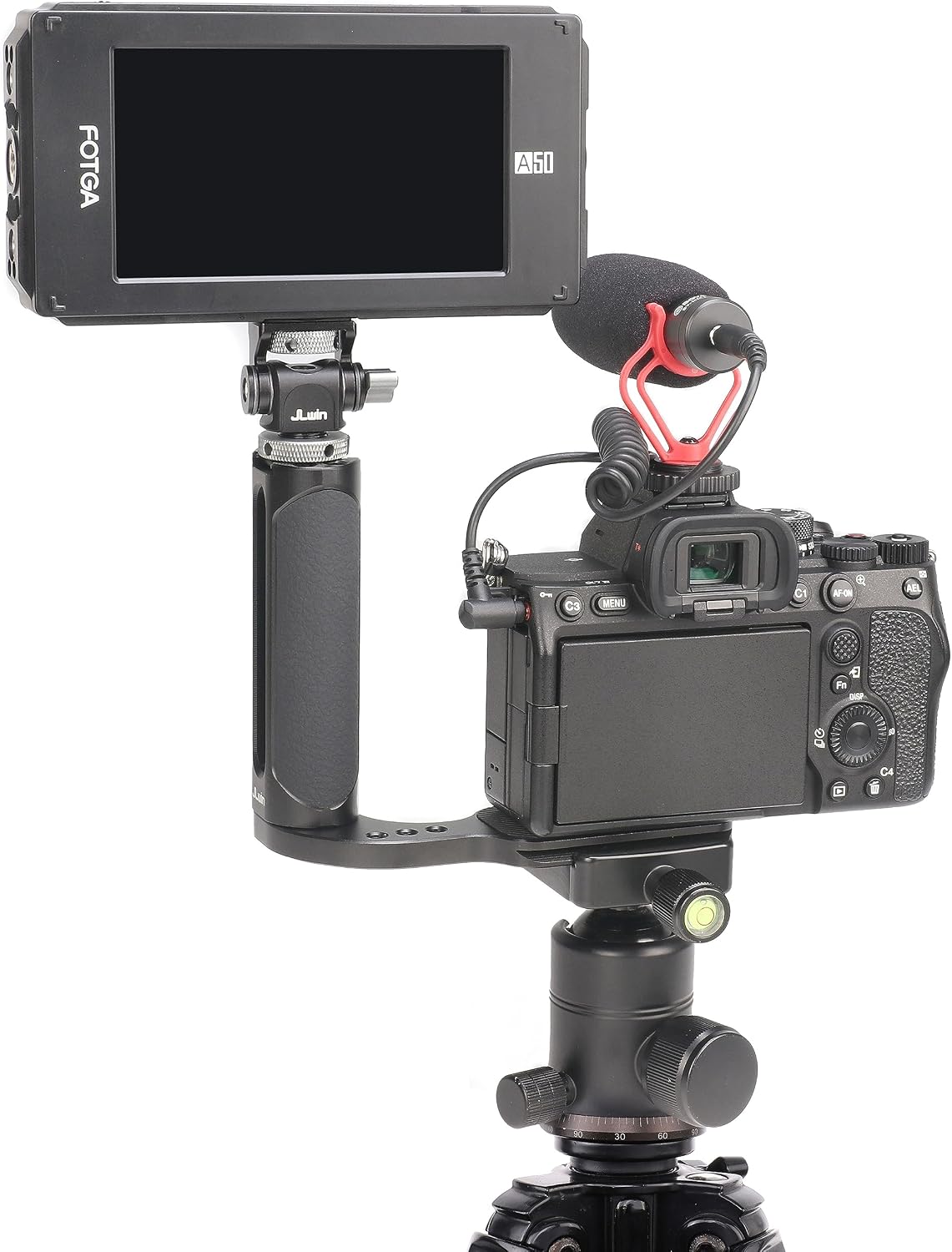 JLWIN Universal Camera Side Handle Grip with Arca Swiss Plate for Canon Nikon Sony Fujifilm DSLR Camera