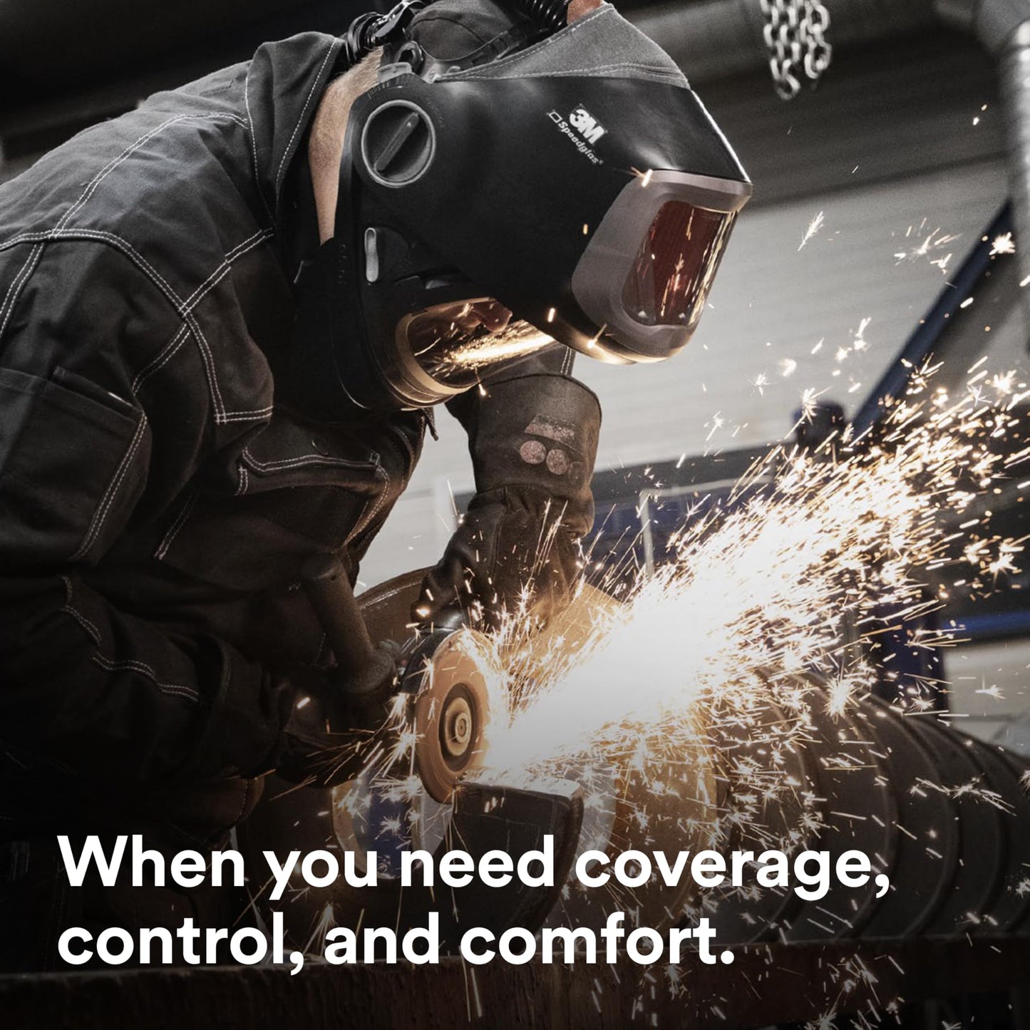 3M Adflo Powered Air Purifying Respirator HE System w 3M Speedglas Welding Helmet 9100 MP 37-1101-30iSW, 1 ea/Case