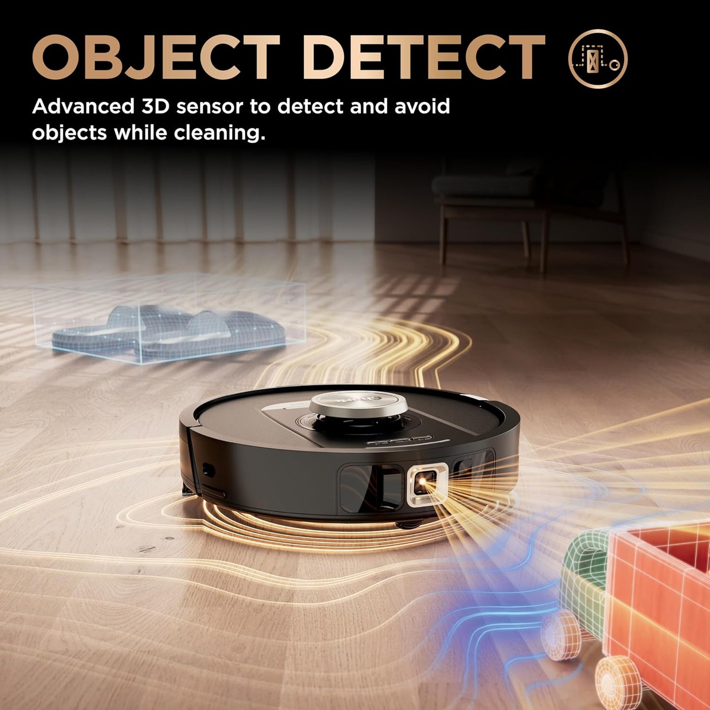 Shark Robot Vacuum & Mop Combo - PowerDetect NeverTouch Pro, Self-Emptying & Self-Cleaning, Black