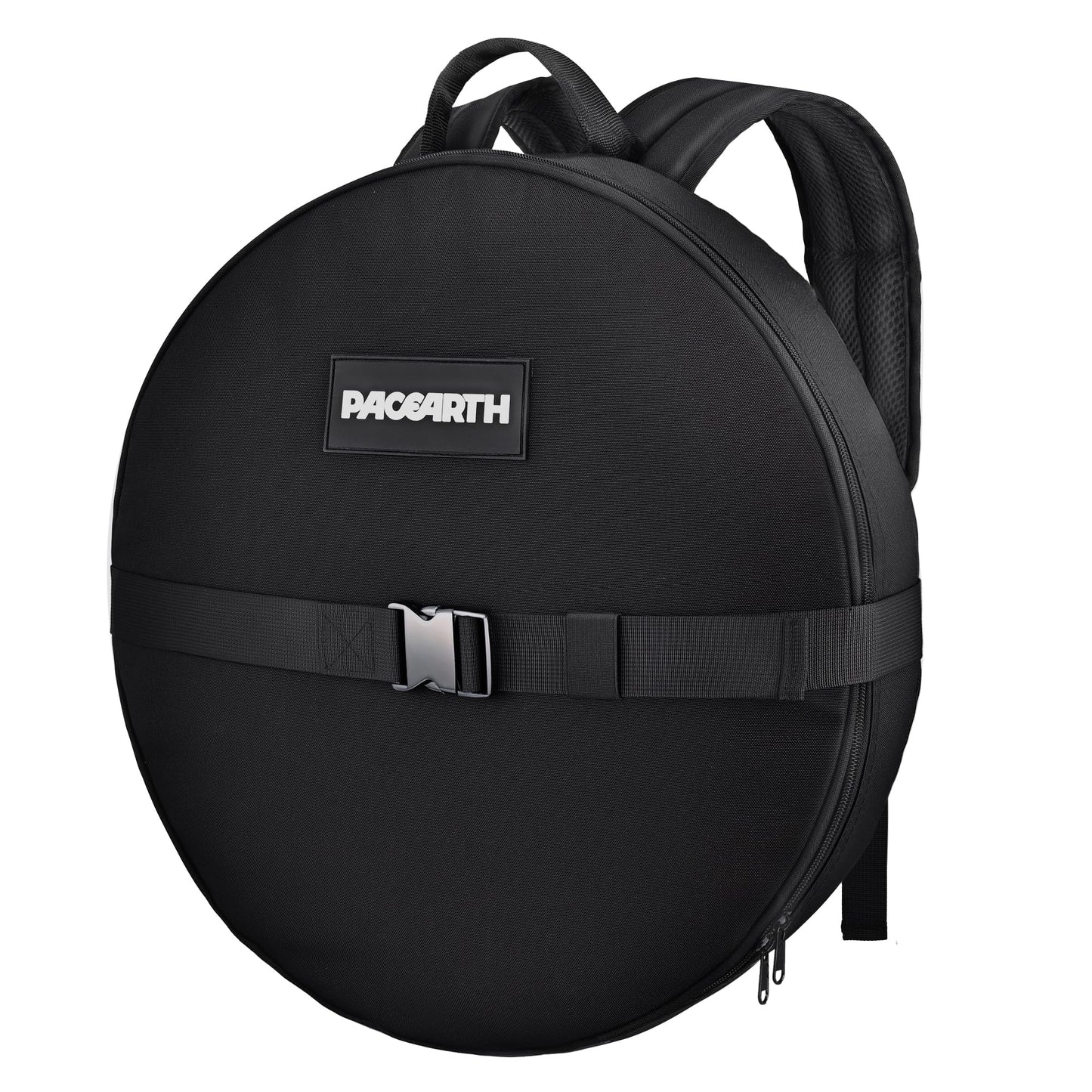 PACEARTH Weighted Strength Training Backpack – Adjustable Weight Plate Bag for Calisthenics, Pull-Ups, Squats & Core Workouts – Fits 17.7" Gym Plates – Metal Buckle Straps & Reinforced Stitching