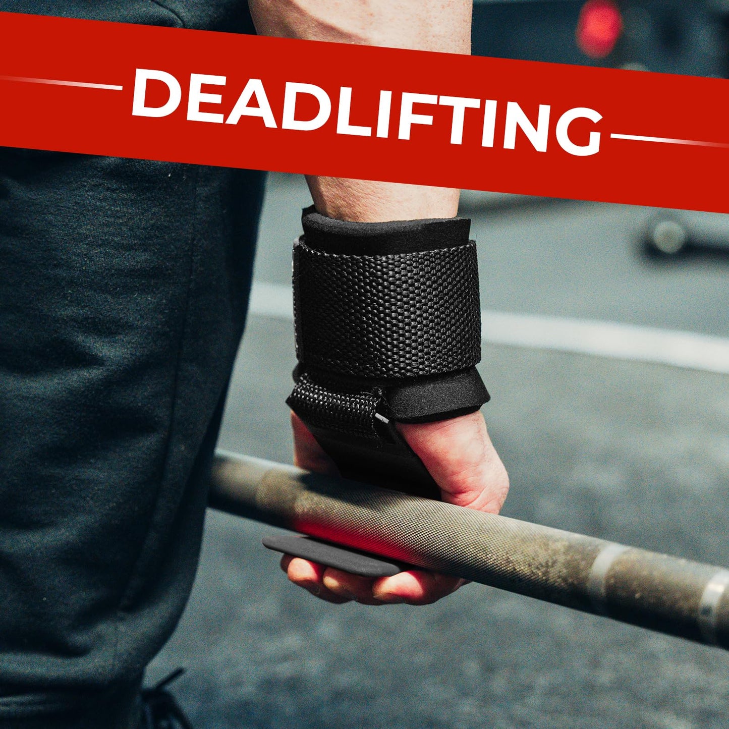 BEAST RAGE Workout Hooks for Men, Durable Coated Grip Gym Straps for Weightlifting Wrist Wraps Training Weight Lifting Strength Fitness Bodybuilding Anti Slip Women Hook Exercise (Black)