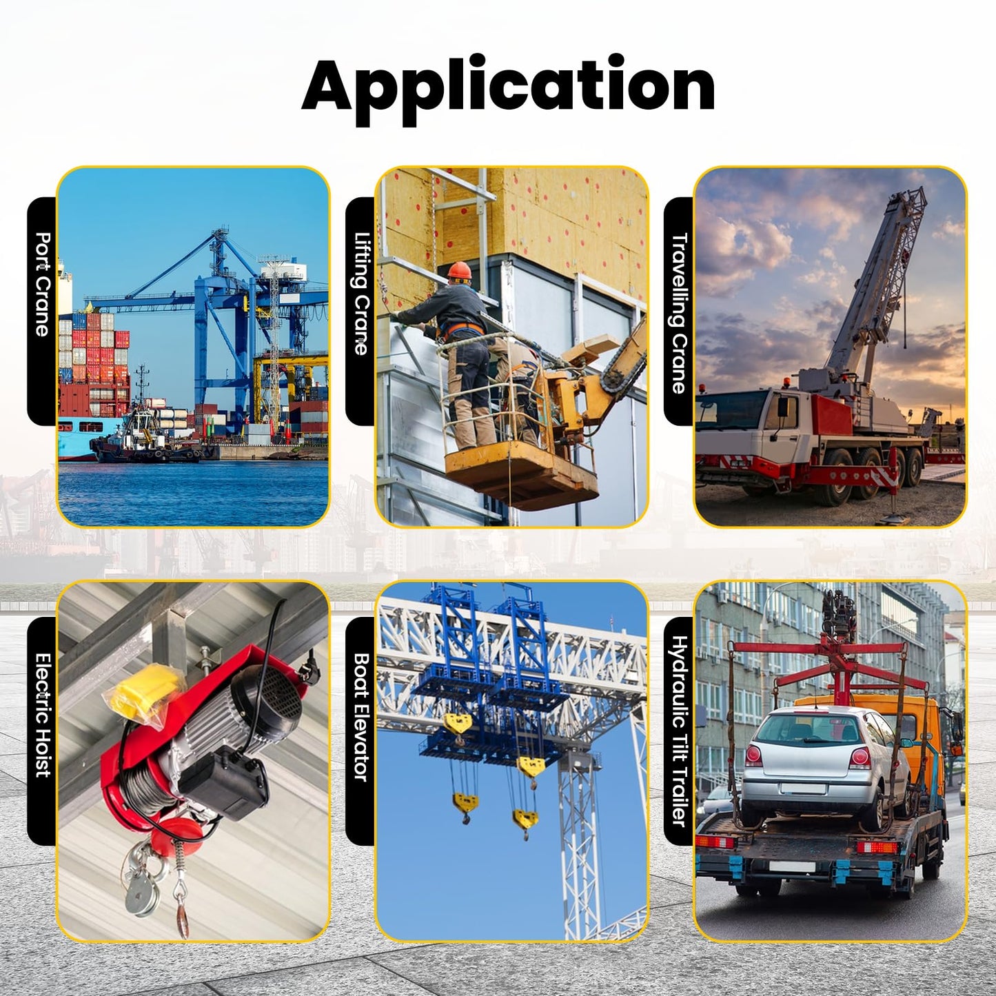 NEWTRY Wireless Crane Remote, 12V 6 Button Industrial Crane Controller Hoist Truck Remote 984FT Electric Lift Switch with Indicator System