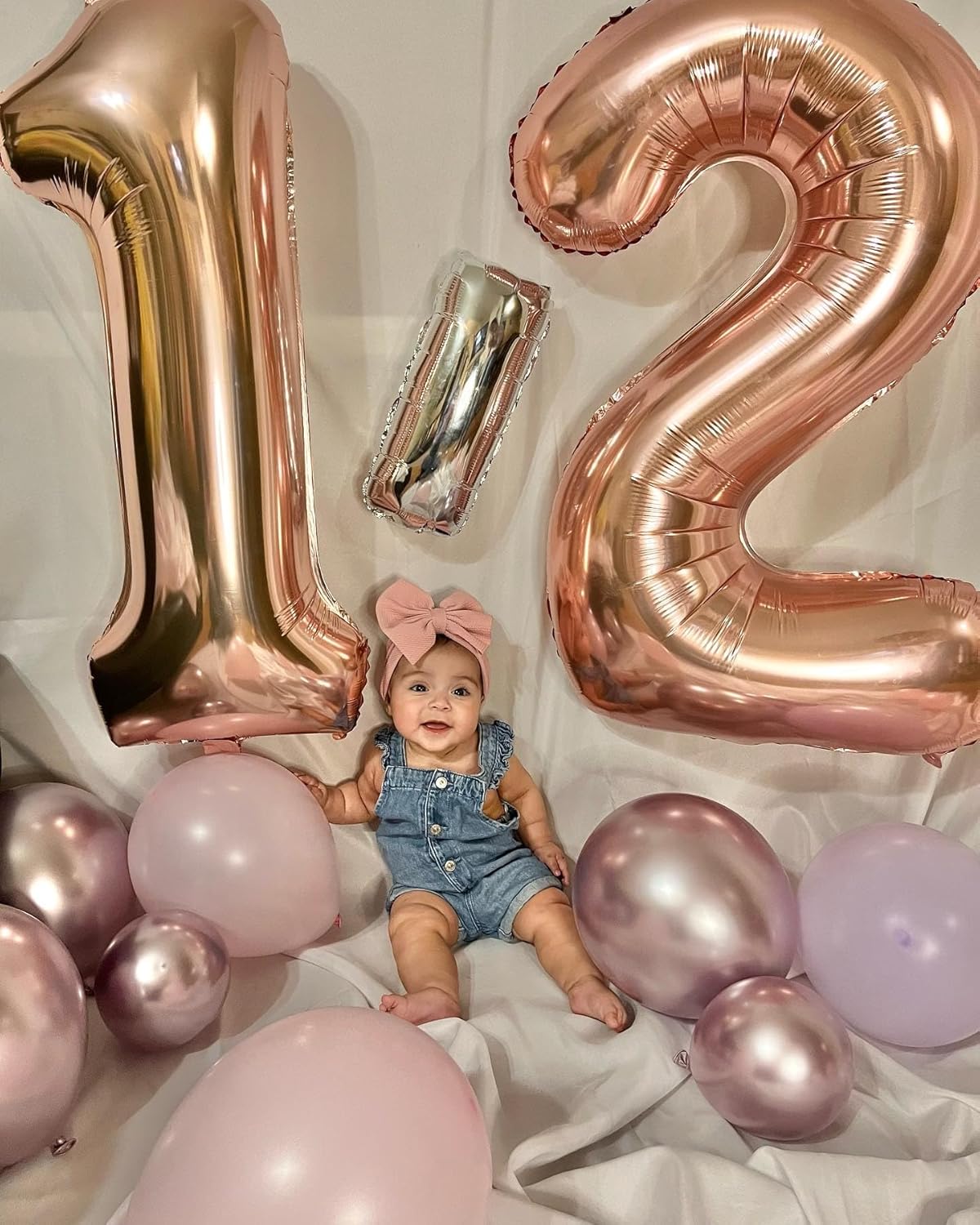 Rose Gold Number 11 Balloon - 40 Inch Birthday Decoration for 11th Birthday Parties