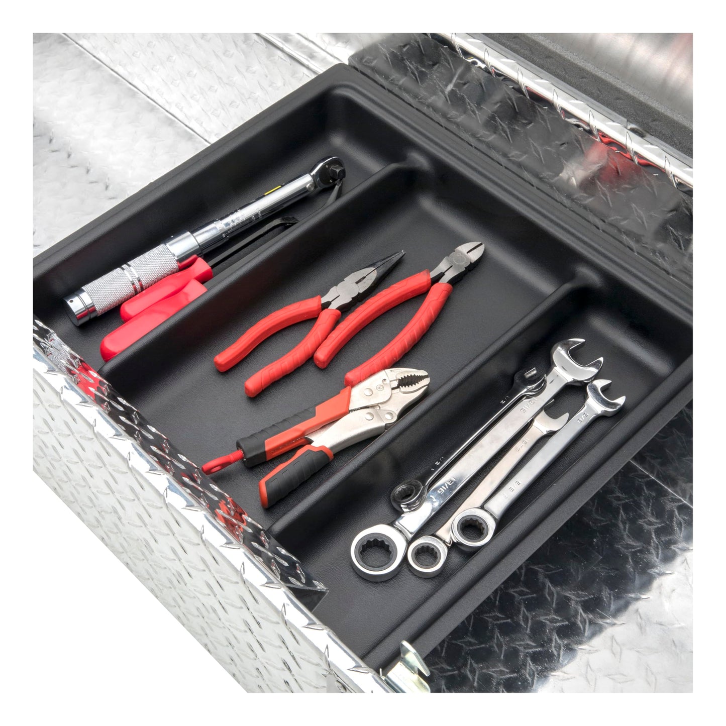 UWS EC10041 60-Inch Heavy-Wall Aluminum Gull Wing Truck Tool Box, RigidCore Lids