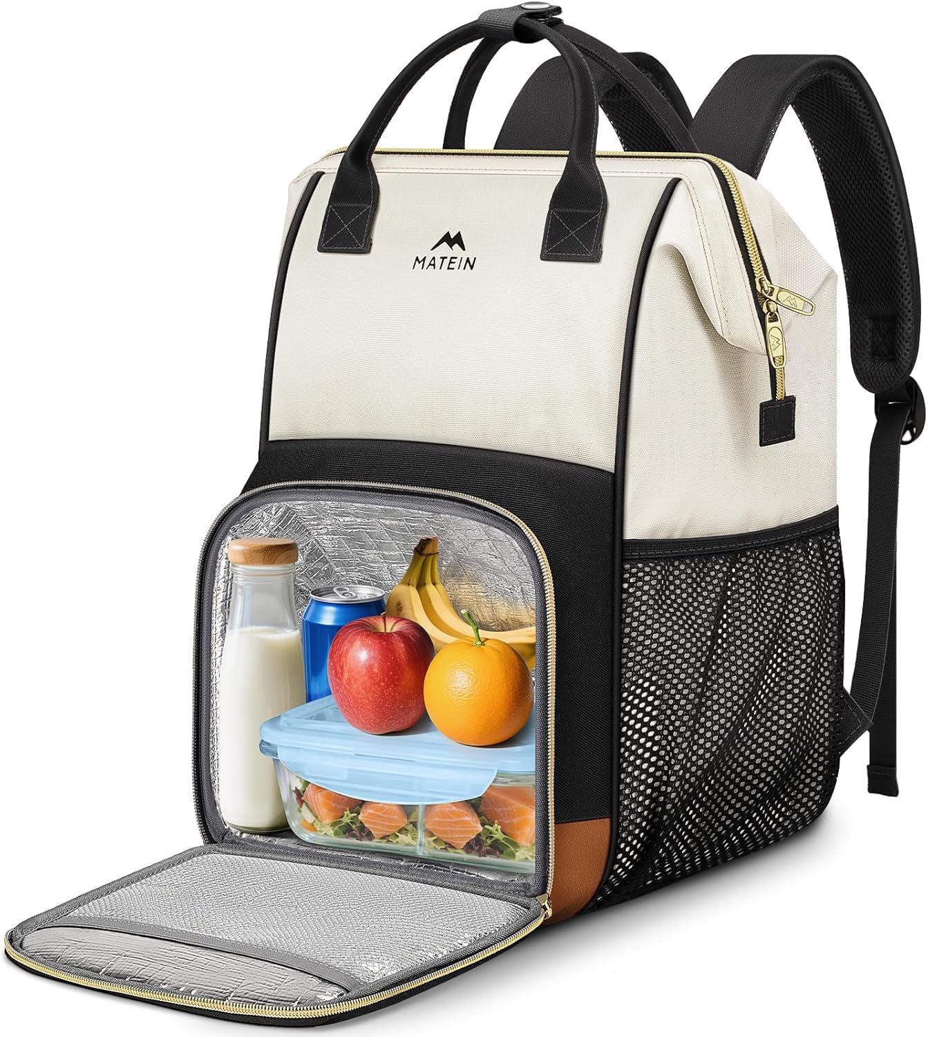 Backpack 15.6 Inch Backpack Backpacks MATEIN Insulated Lunch for Women, Work Laptop with Lunch Compartment