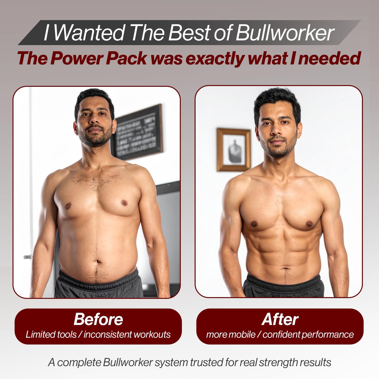 Bullworker Power Pack Isometric Exercise Equipment - Bow Classic 36", Steel Bow 20" & ISO-FLO Suspension Training Straps, Home Gym for Men & Women, Calisthenics, Pilates & Full Body Strength Training
