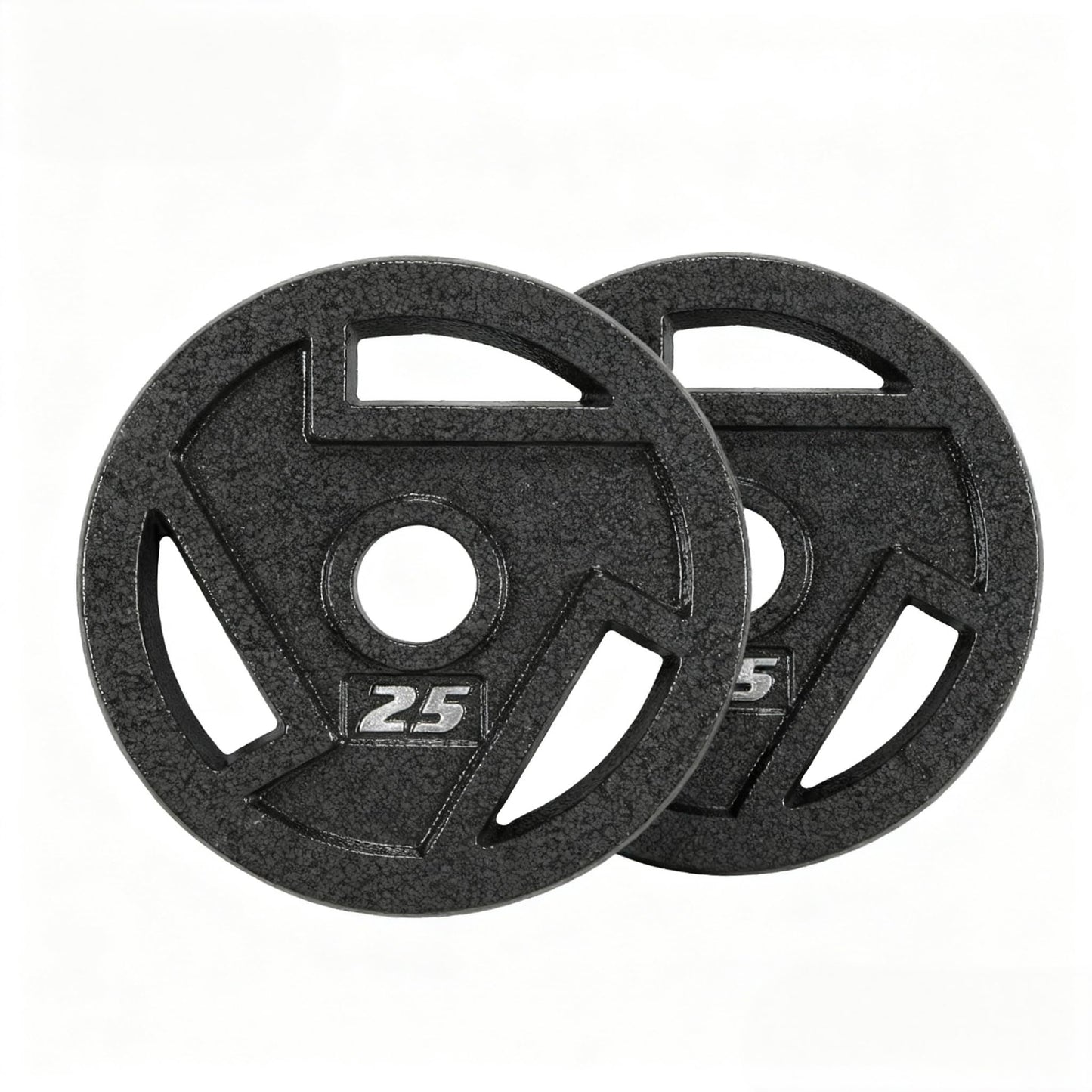 Elevon Olympic 2-Inch Cast Iron Weight Plate for Strength Training and Weightlifting, Olympic Grip Plate for Barbell