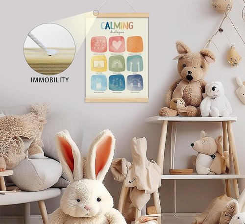Foedor Calming Corner Posters - Mental Health Wall Art for Kids | Perfect Decor for Nursery & Counseling Offices