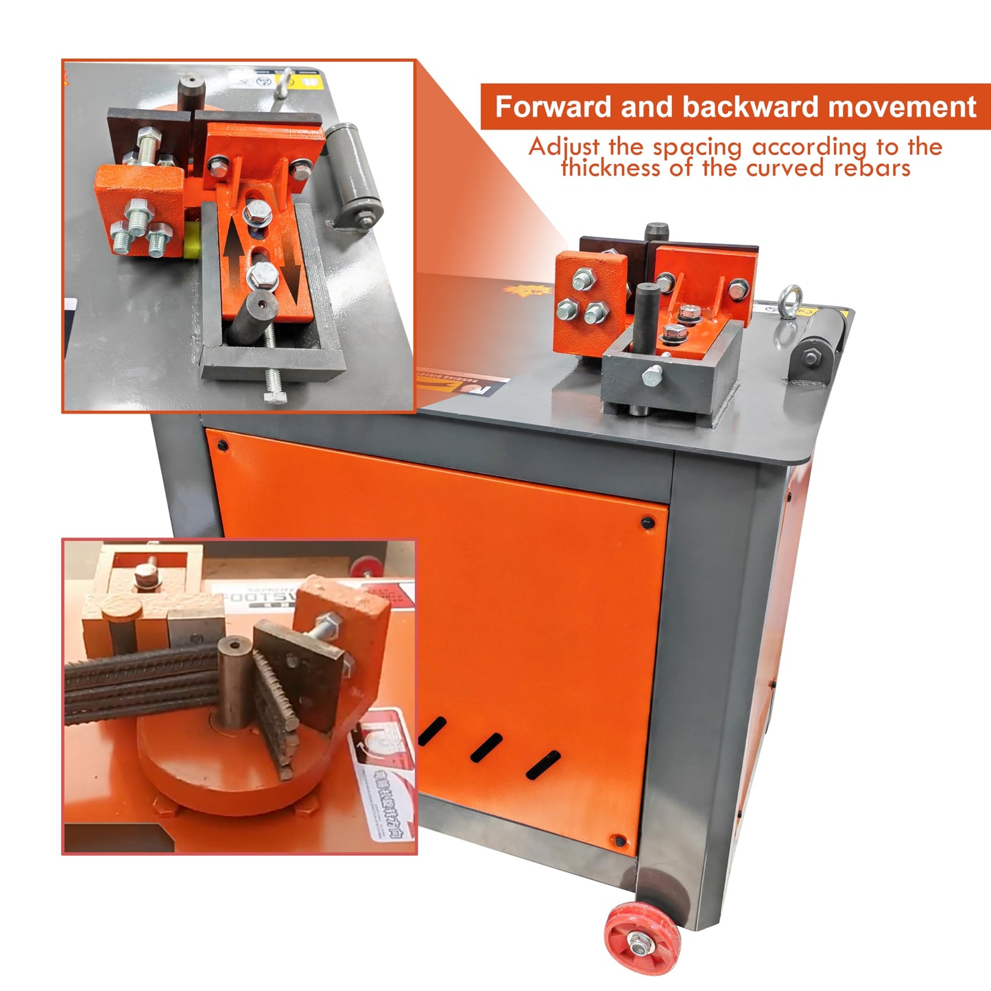 TECHTONGDA Rebar Bender Steel Bar Hoop Bending Machine for Φ18-22mm Steel Bar CNC Panel 220V