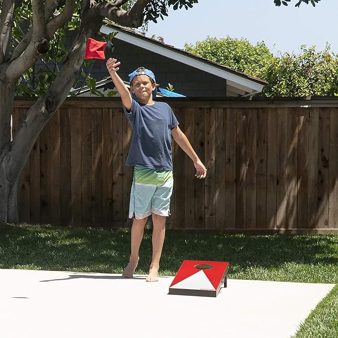 GoSports 2 ft x1 ft Portable Size Cornhole - Choose Classic or Wood Designs - Game Set with 6 Bean Bags - Great for Indoor & Outdoor Play