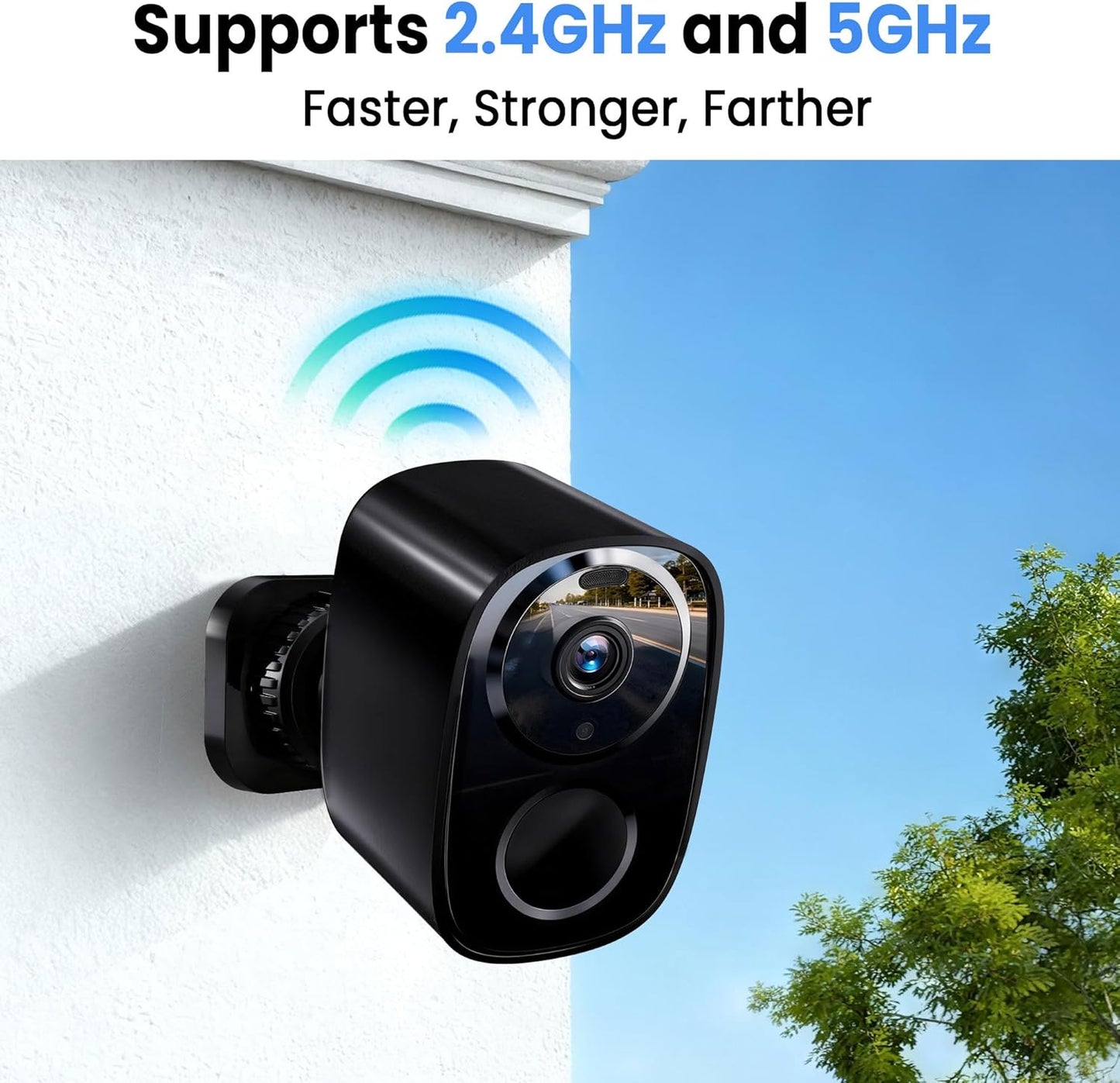 realhide 2026 2K 2.4G/5G, 6-Month IP66 2-Way Enhanced UHD Security Cameras Wireless Outdoor Free Cloud & SD Storage