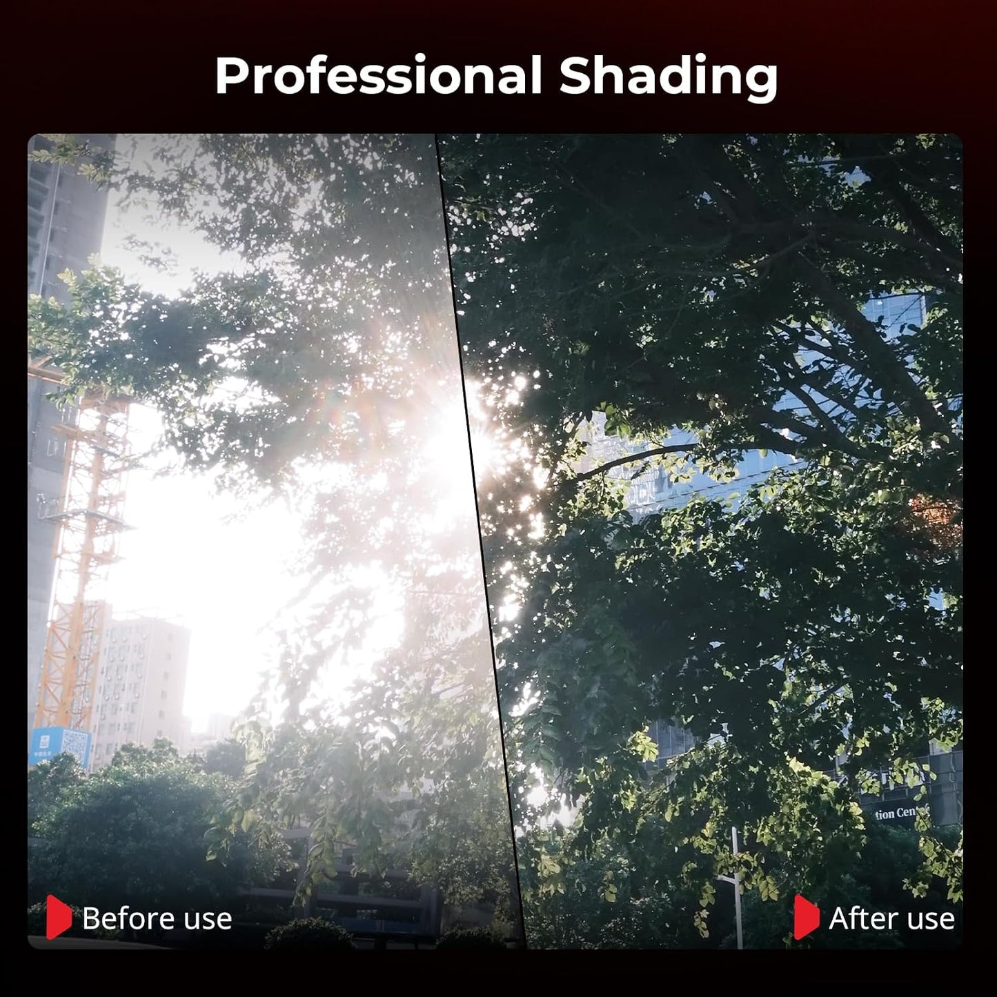 5393 SMALLRIG X Half Lens Hood Sun Shade for Fujifilm, Shading Hood, Compatible with UV/VND Filters, Aluminum Alloy